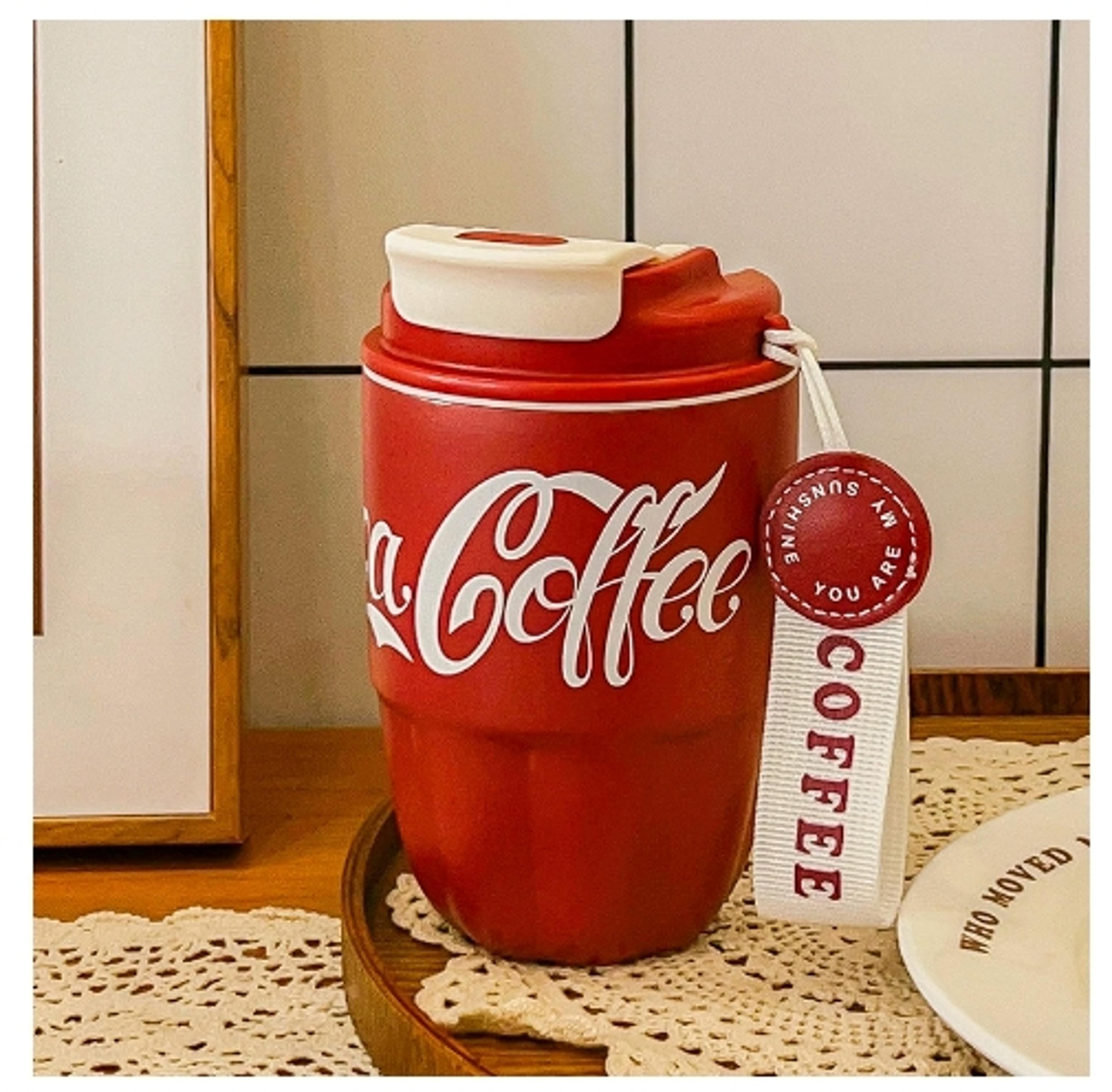 dual drink cup coffee cup insulated design, portable coca cola pumpkin cup, car mini insulated cup
