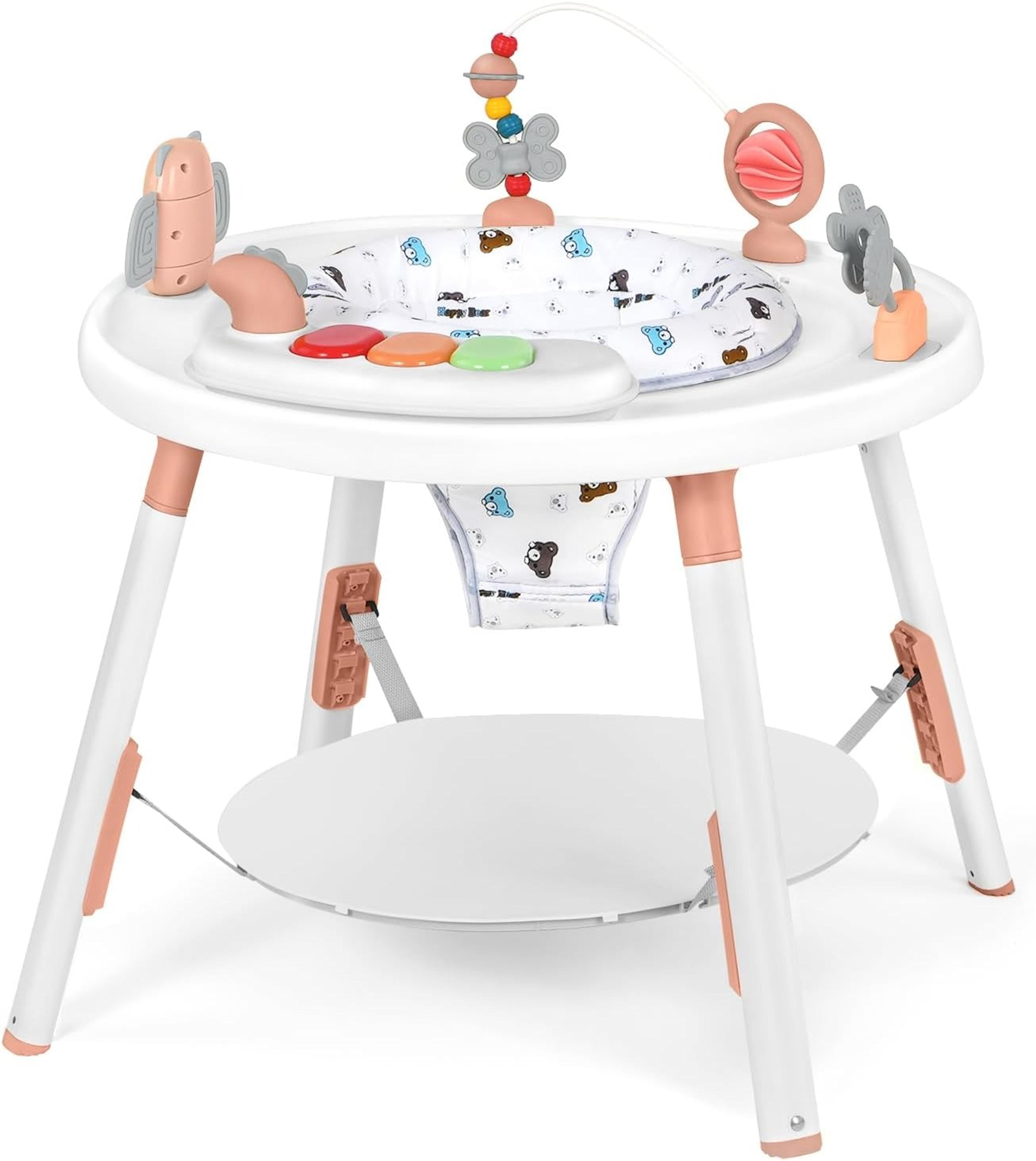 baby activity center, detachable toys, swivel seat, perfect for infant development & play