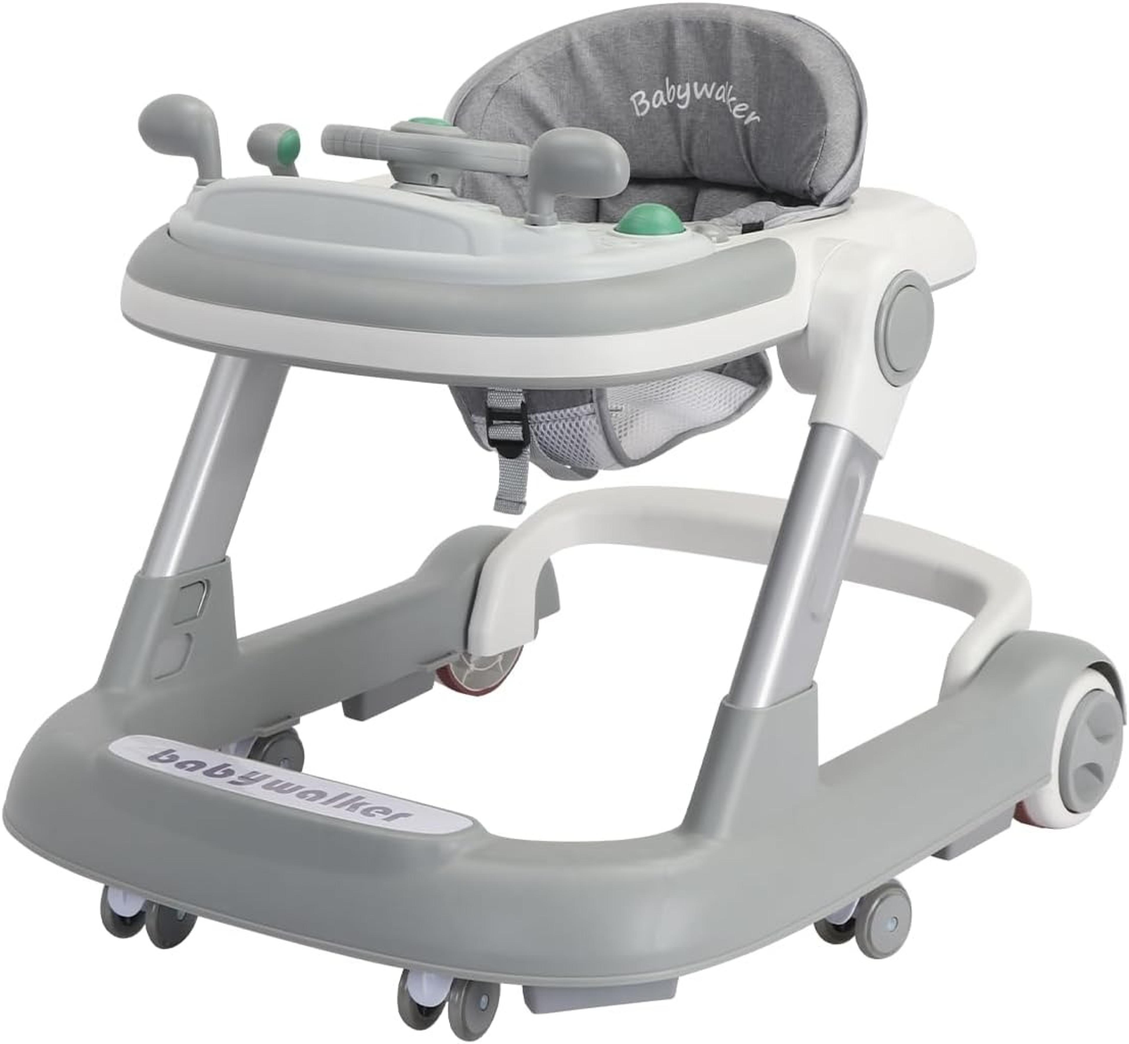 oddler baby push walker, foldable walker with removable feeding tray