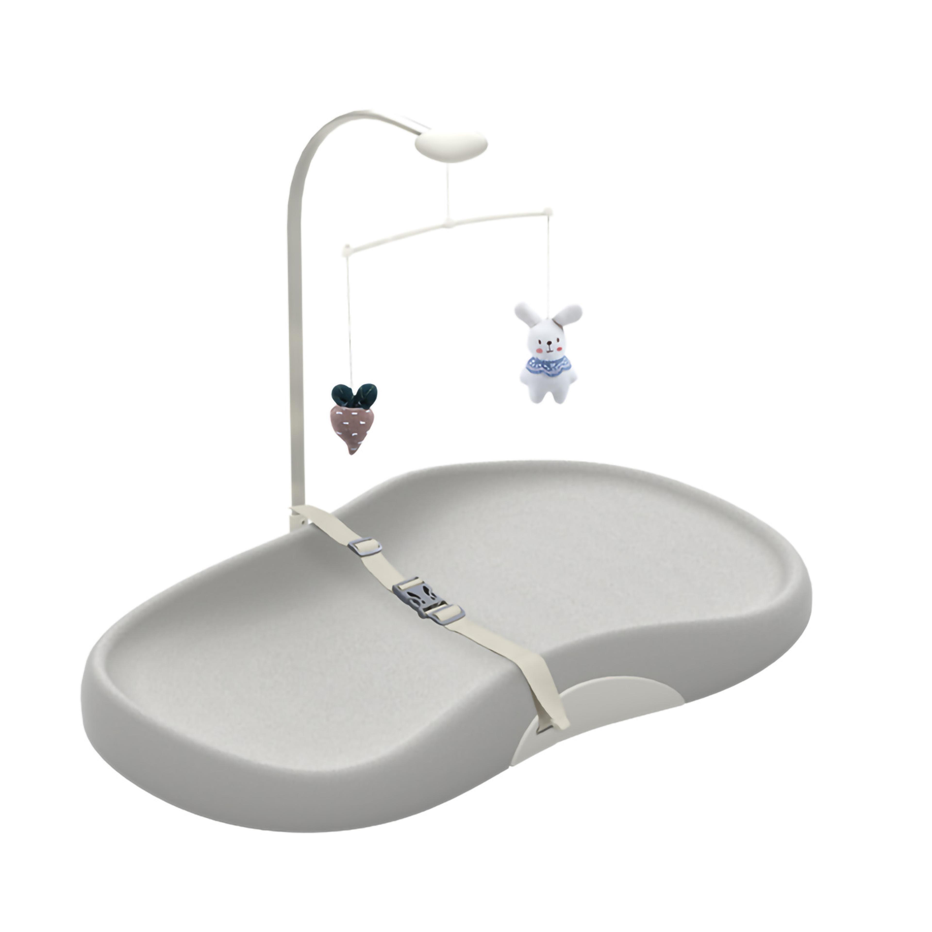 easy-to-clean baby changing pad, nursery contoured design, non-slip, portable changing pad for babies