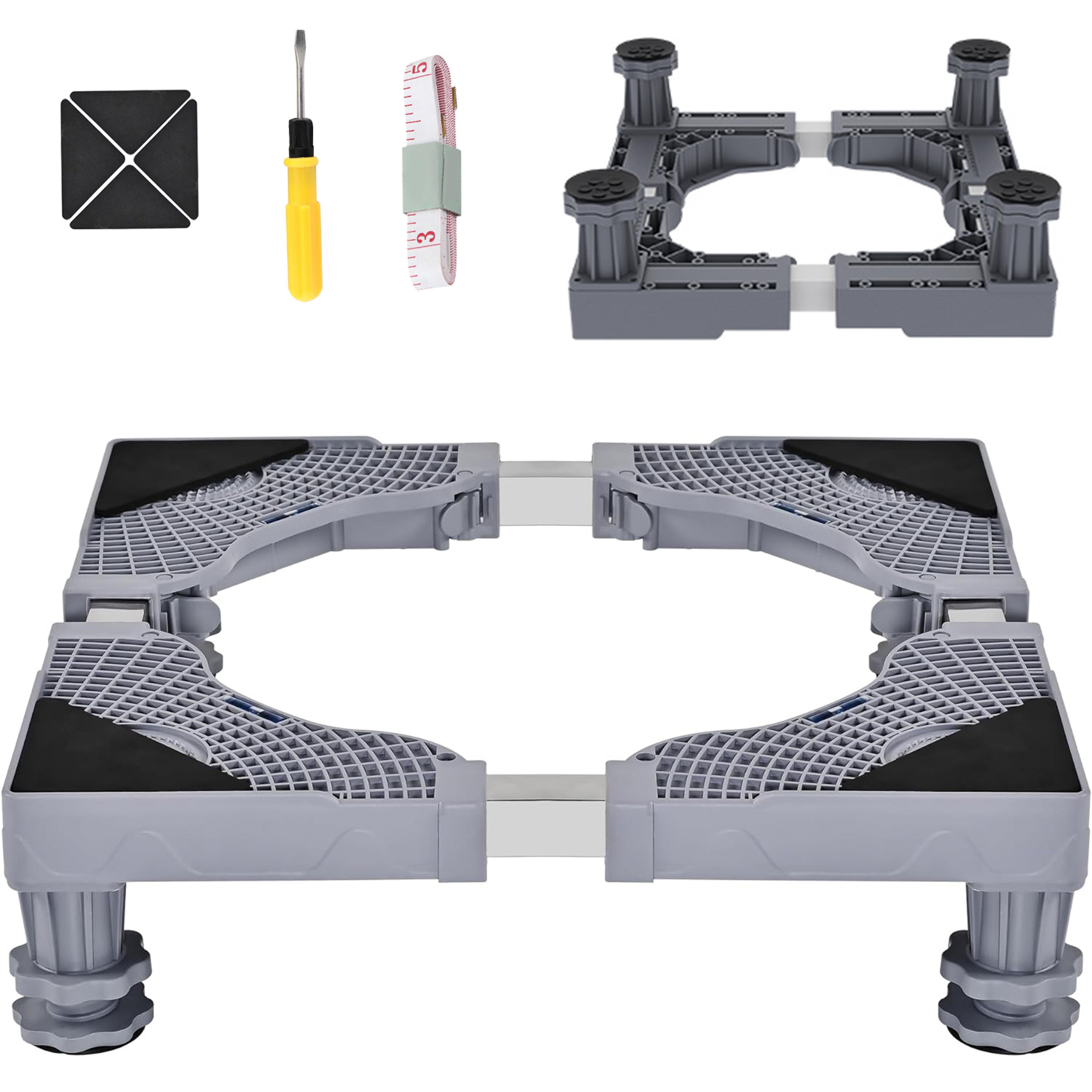 washing machine base with sturdy feet, mini fridge base, non-slip washer and dryer base, easy mobility