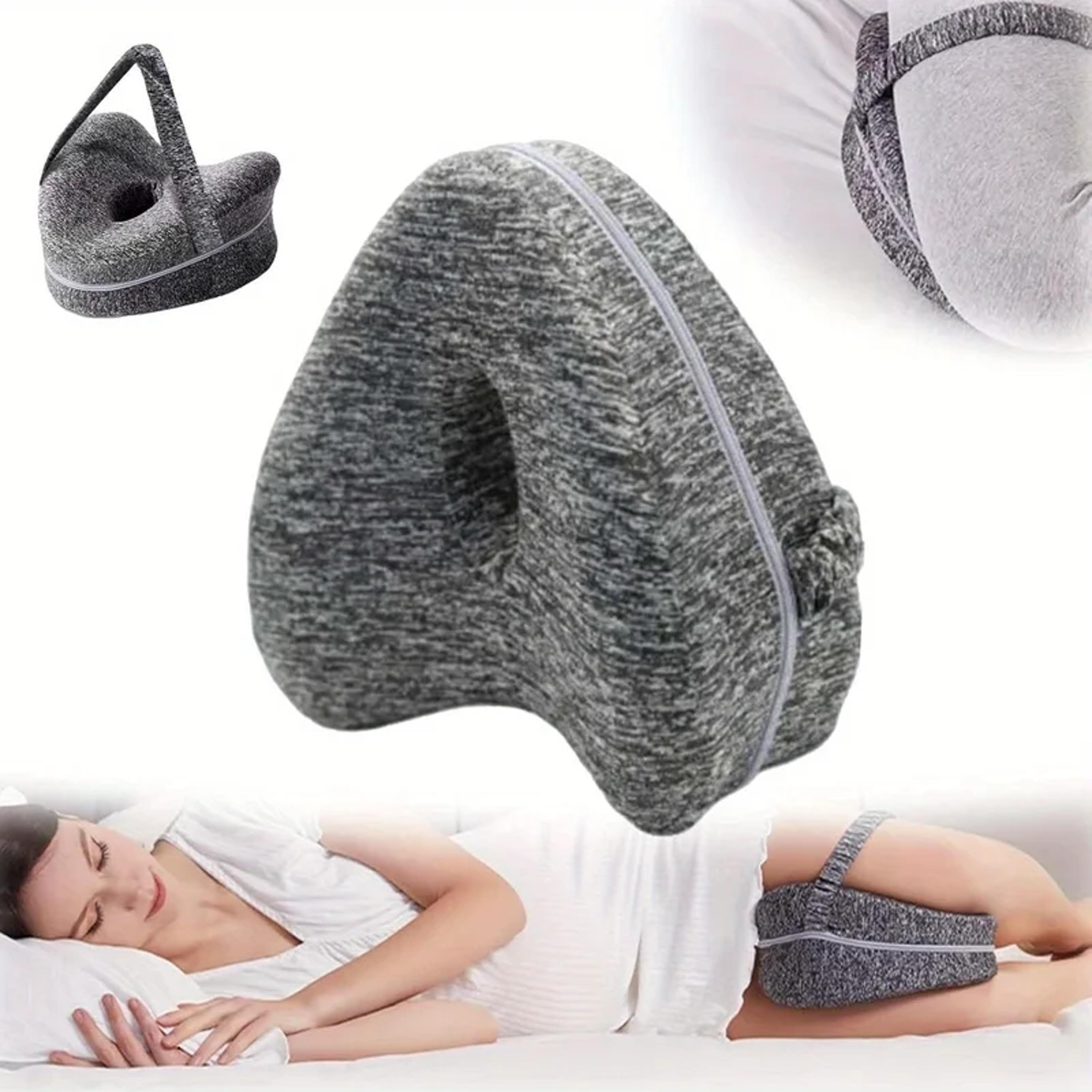 relief memory foam leg knee pillow, orthopedic pillow for side sleepers, back and hip support for bed, sofa