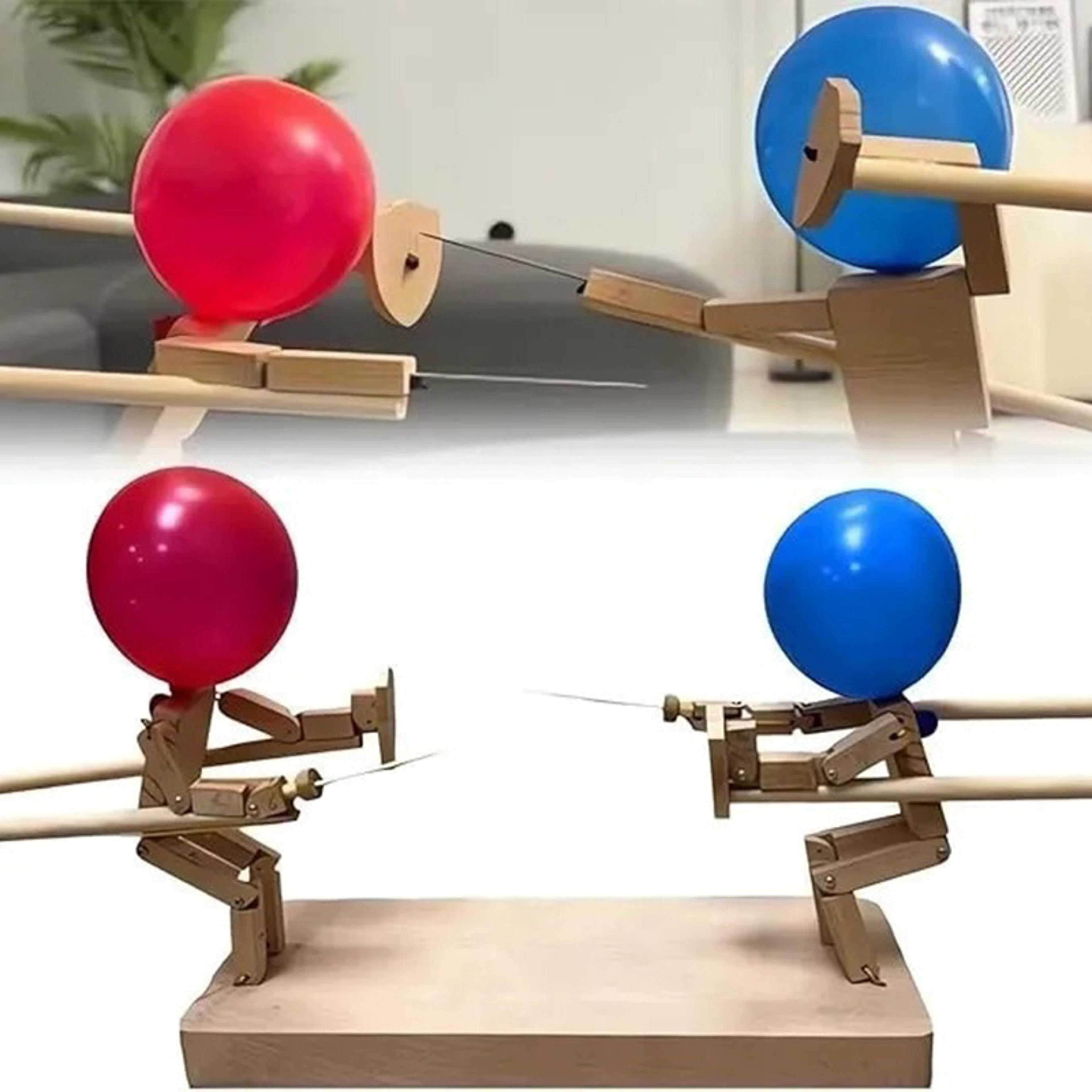 handmade double battle poke balloon toy head, interactive parent-child toy for creative play
