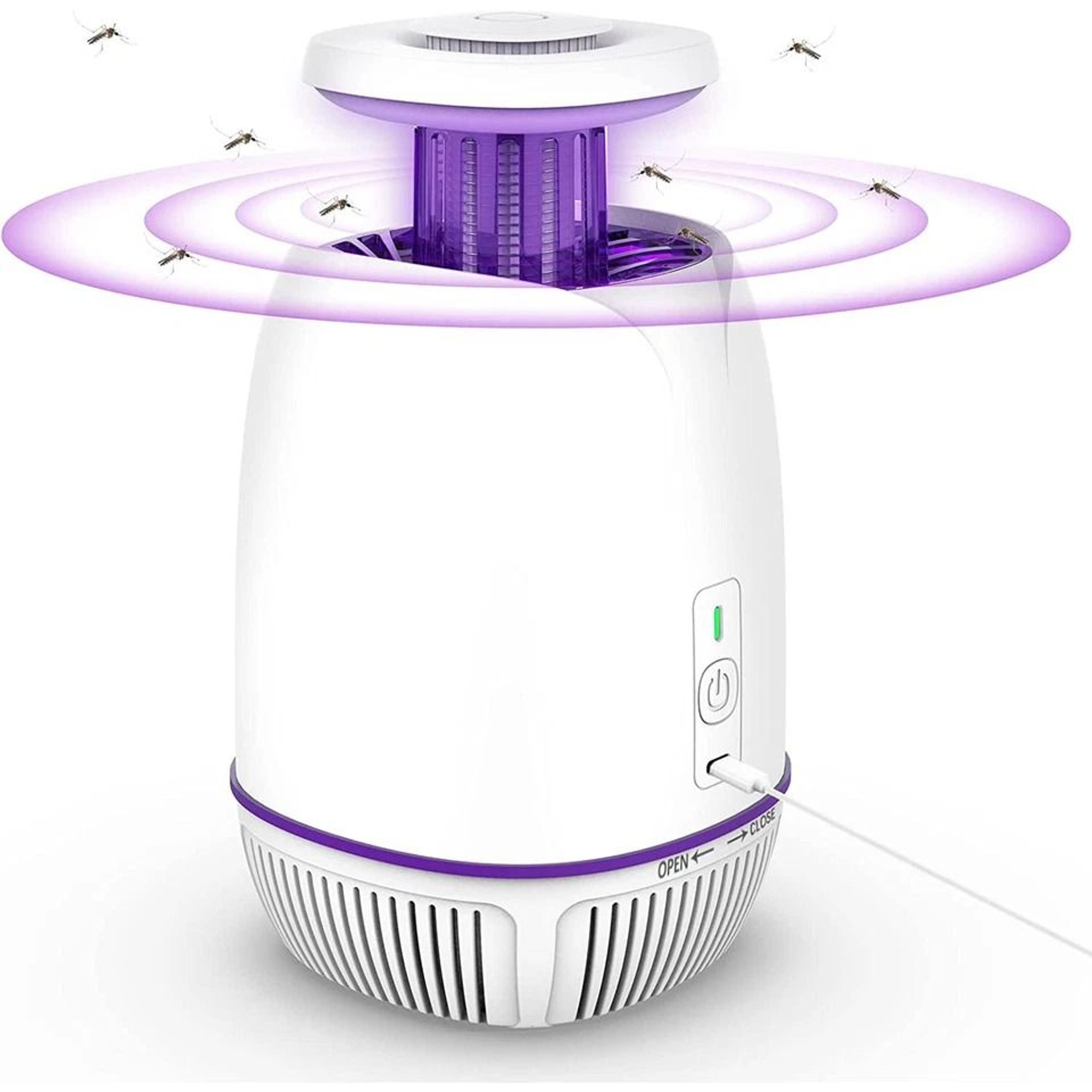 mosquito zapper, electric fly trap with uv light, indoor and outdoor mosquito killer lamp, effective insect killer