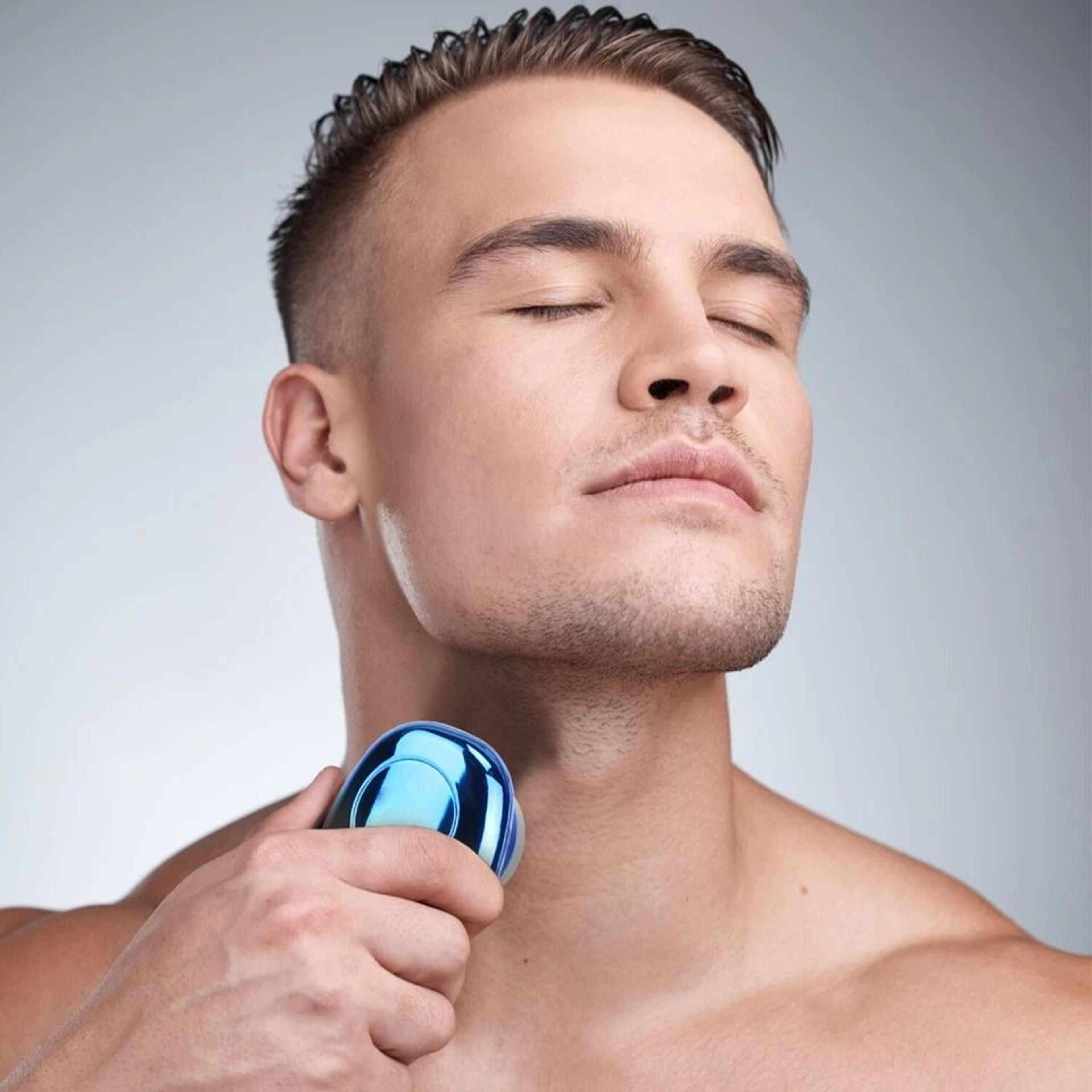 electric shaver, men electric beard trimmer, portable electric razor with led display for easy grooming
