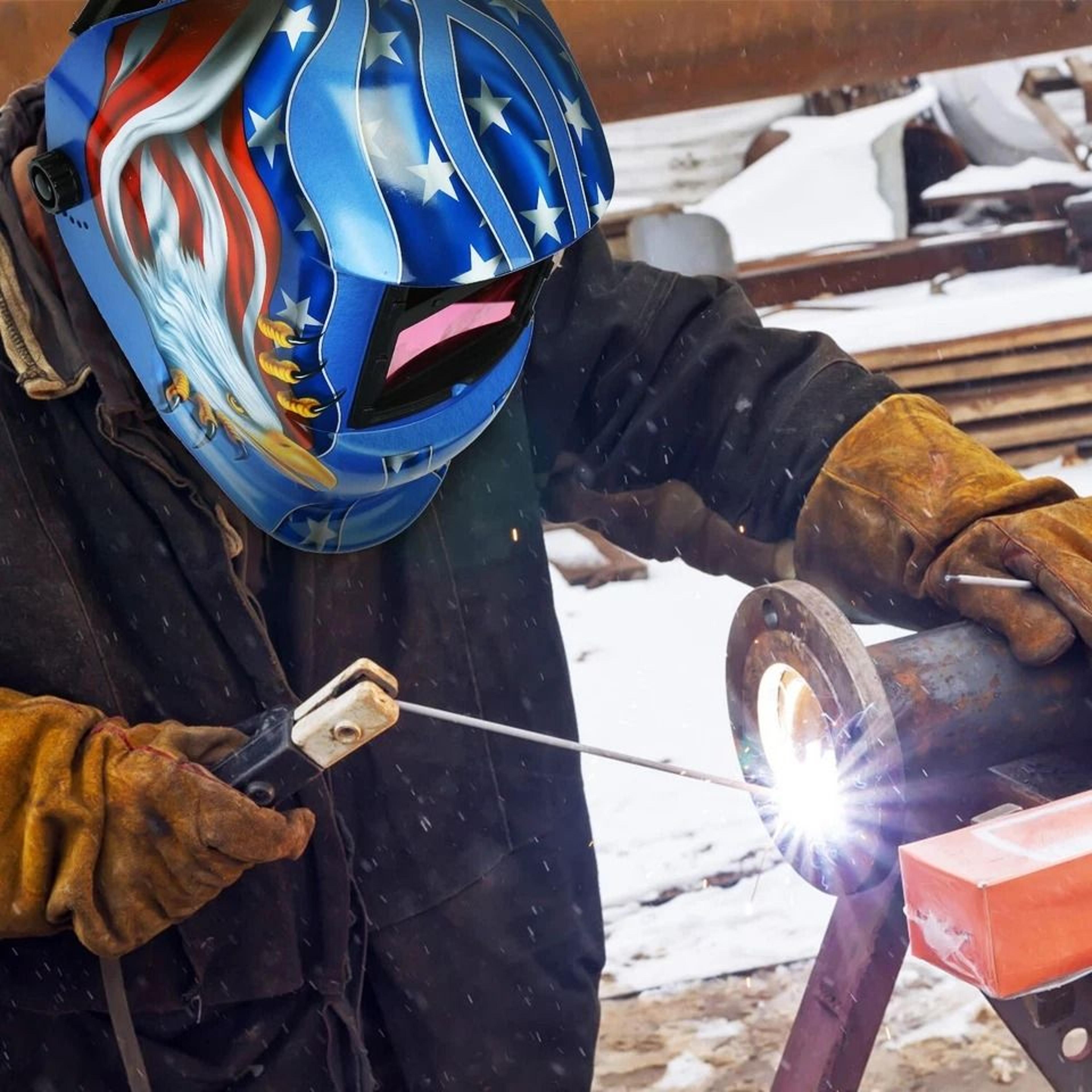 true color auto-darkening welding helmet, solar welder helmet, arc tig mig weld