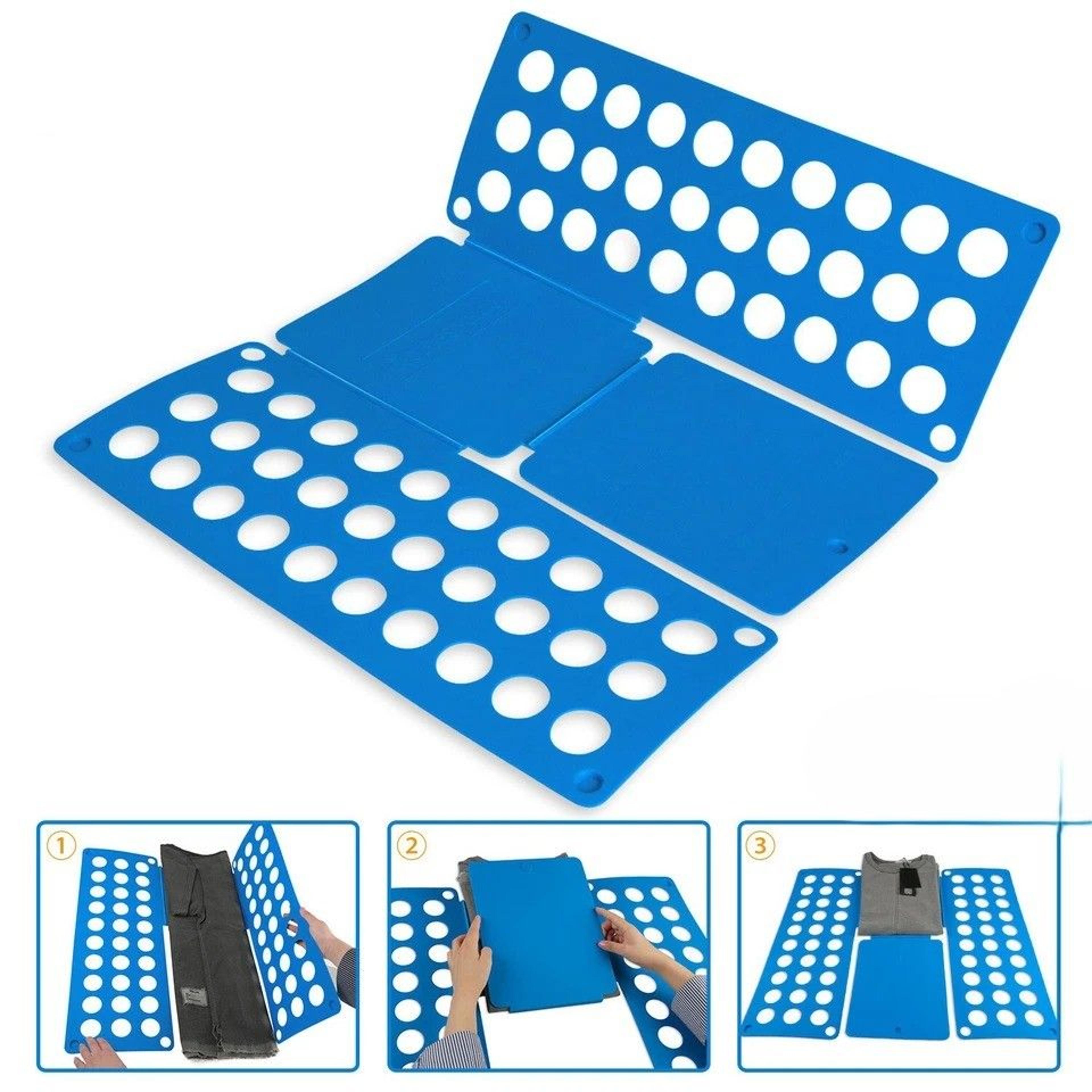 folding board for laundry, clothes organizer, fast fold flip for t-shirts & pants, adult clothes folder