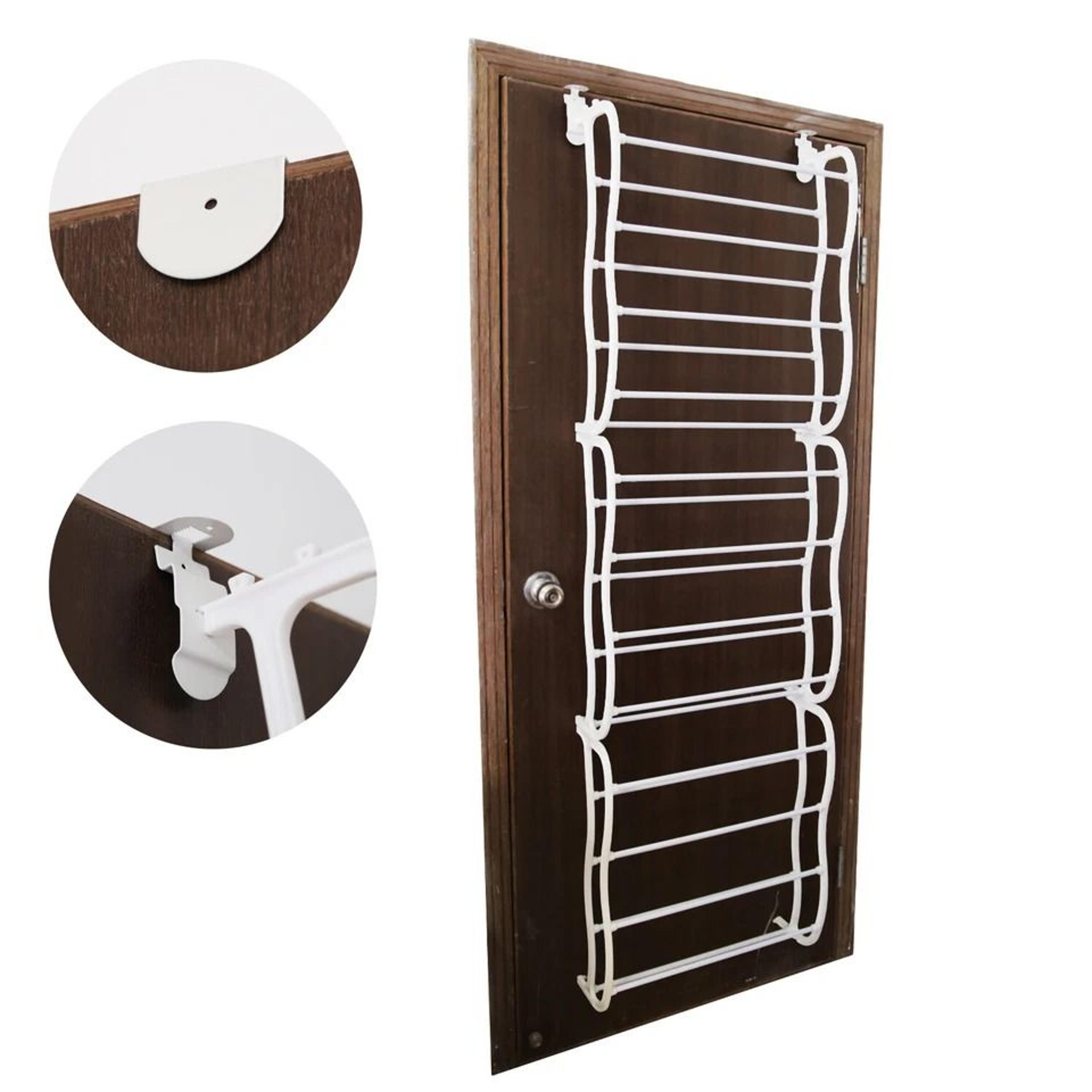 over the door shoe rack organizer, space-saving hanging closet shelf for shoes