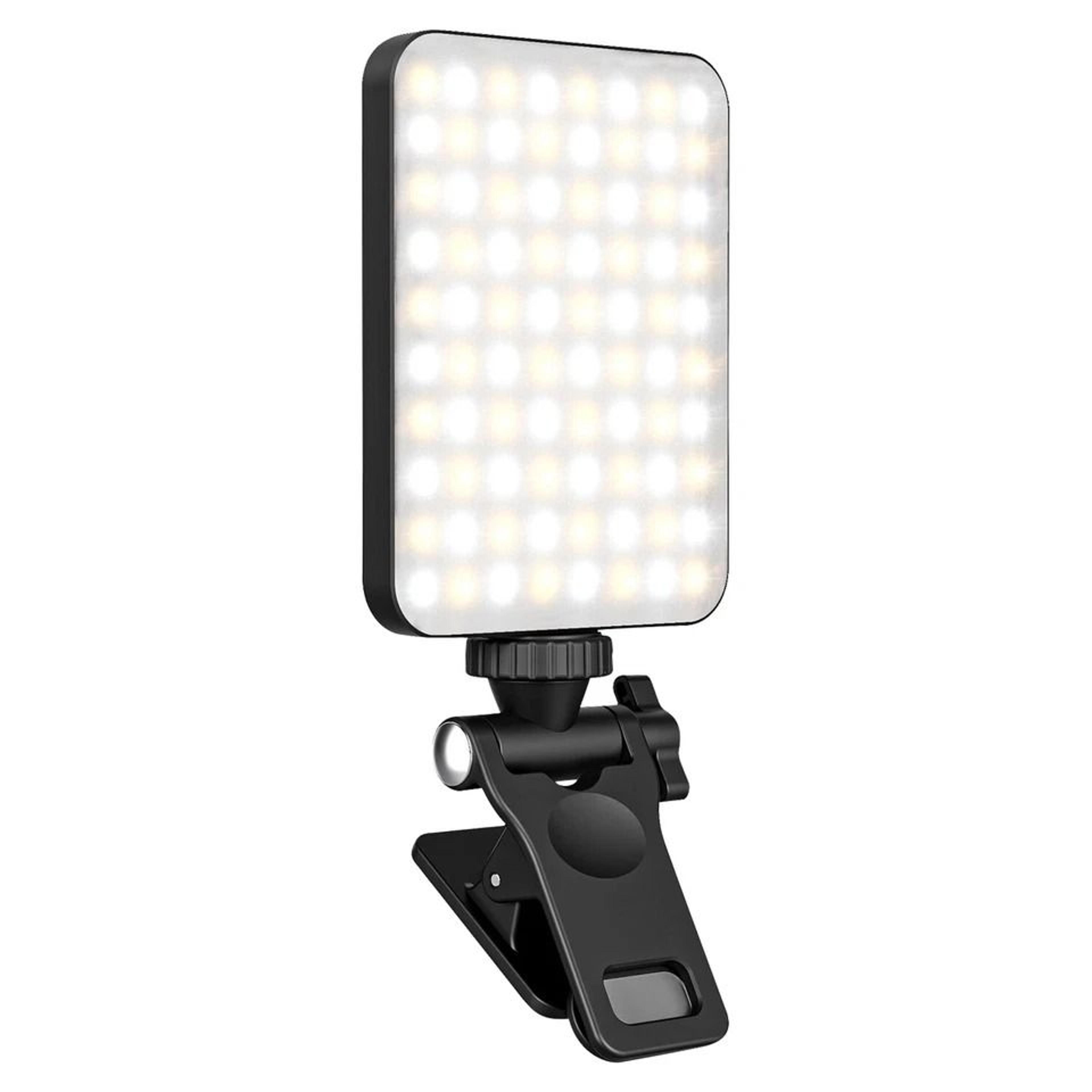 led selfie phone light, clip on light for phone, laptop, lighting modes, adjustable brightness