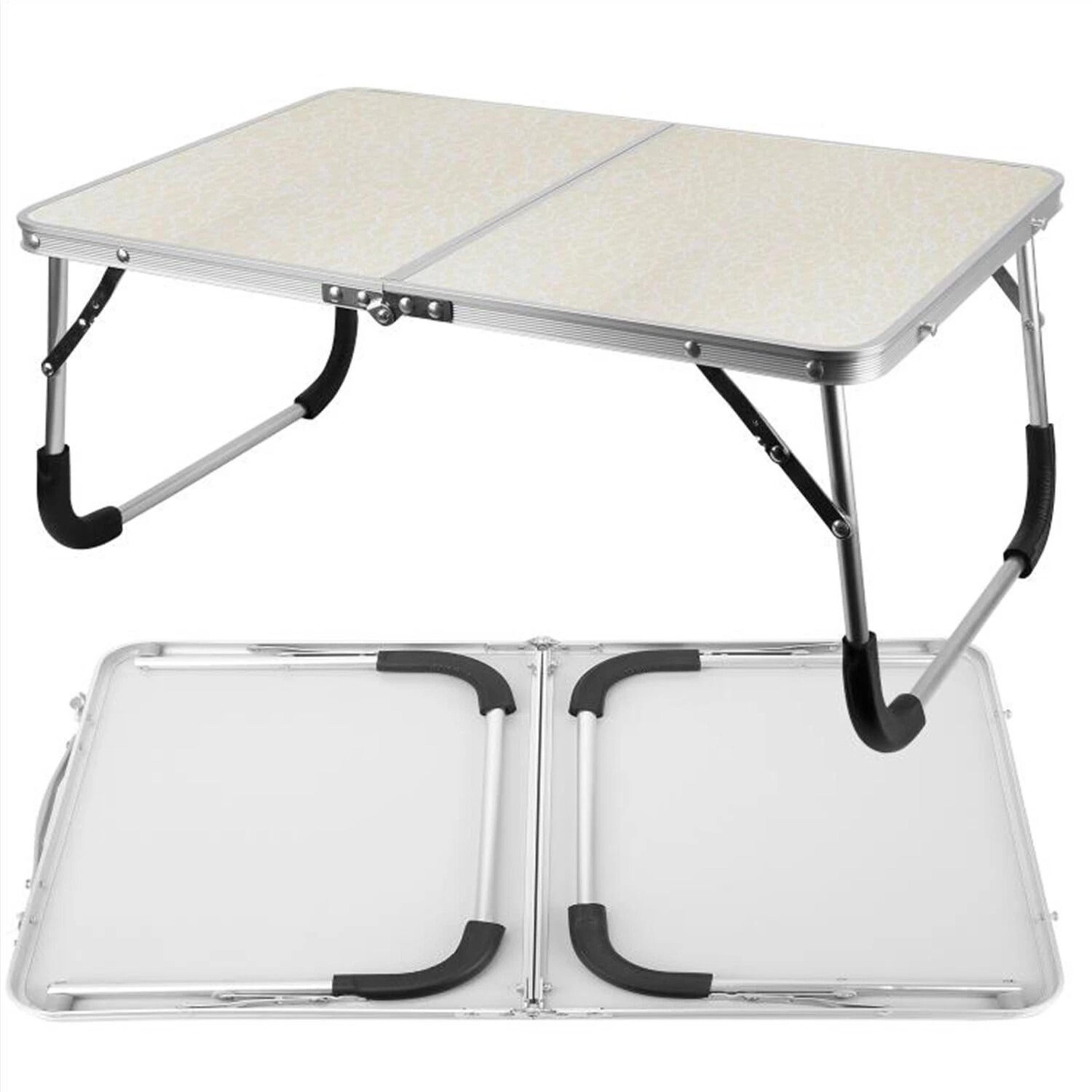 foldable laptop table for bed, heavy duty desk tray, breakfast serving tray, portable picnic table for home use