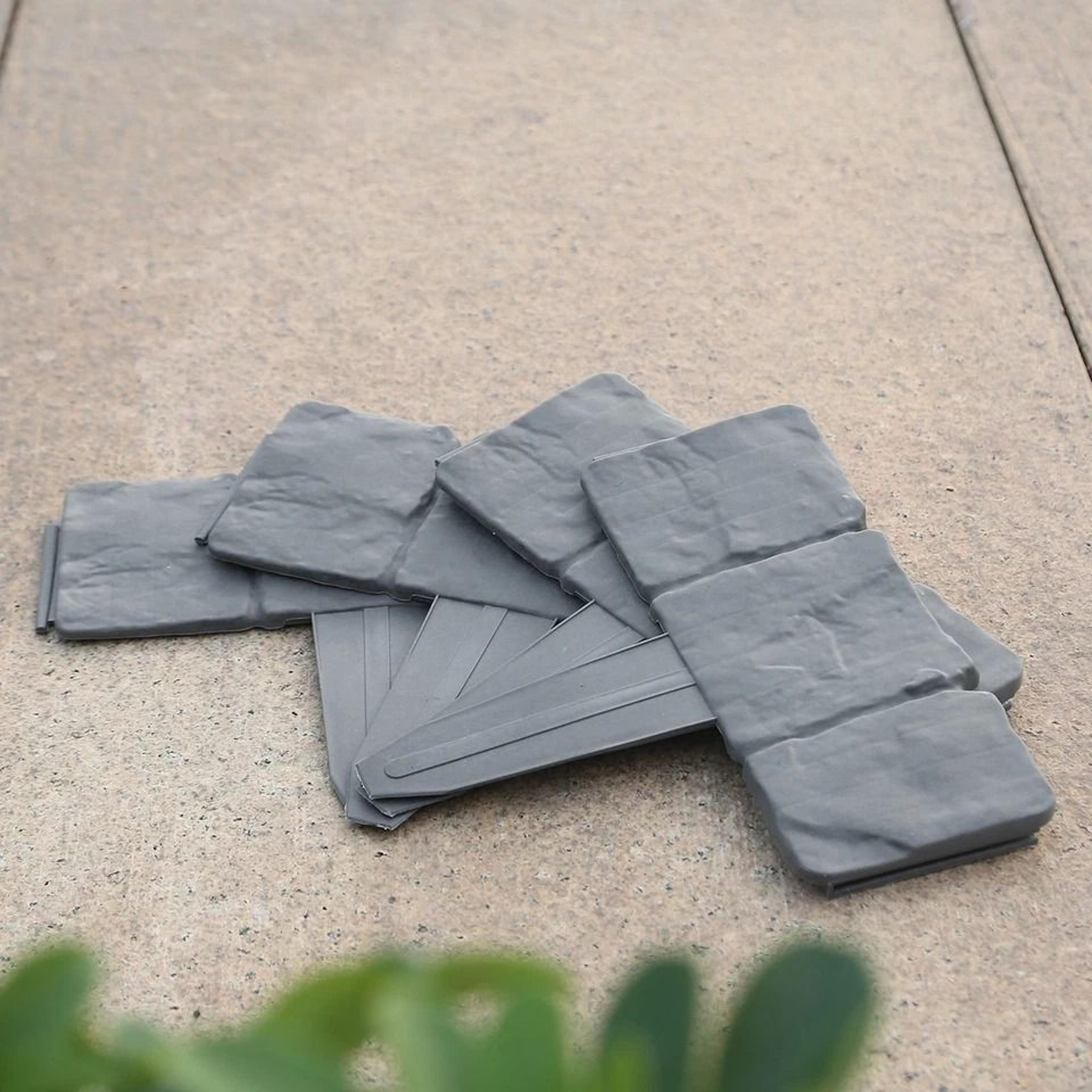 plastic lawn border edging, home garden fence, stone yard flower bed decoration