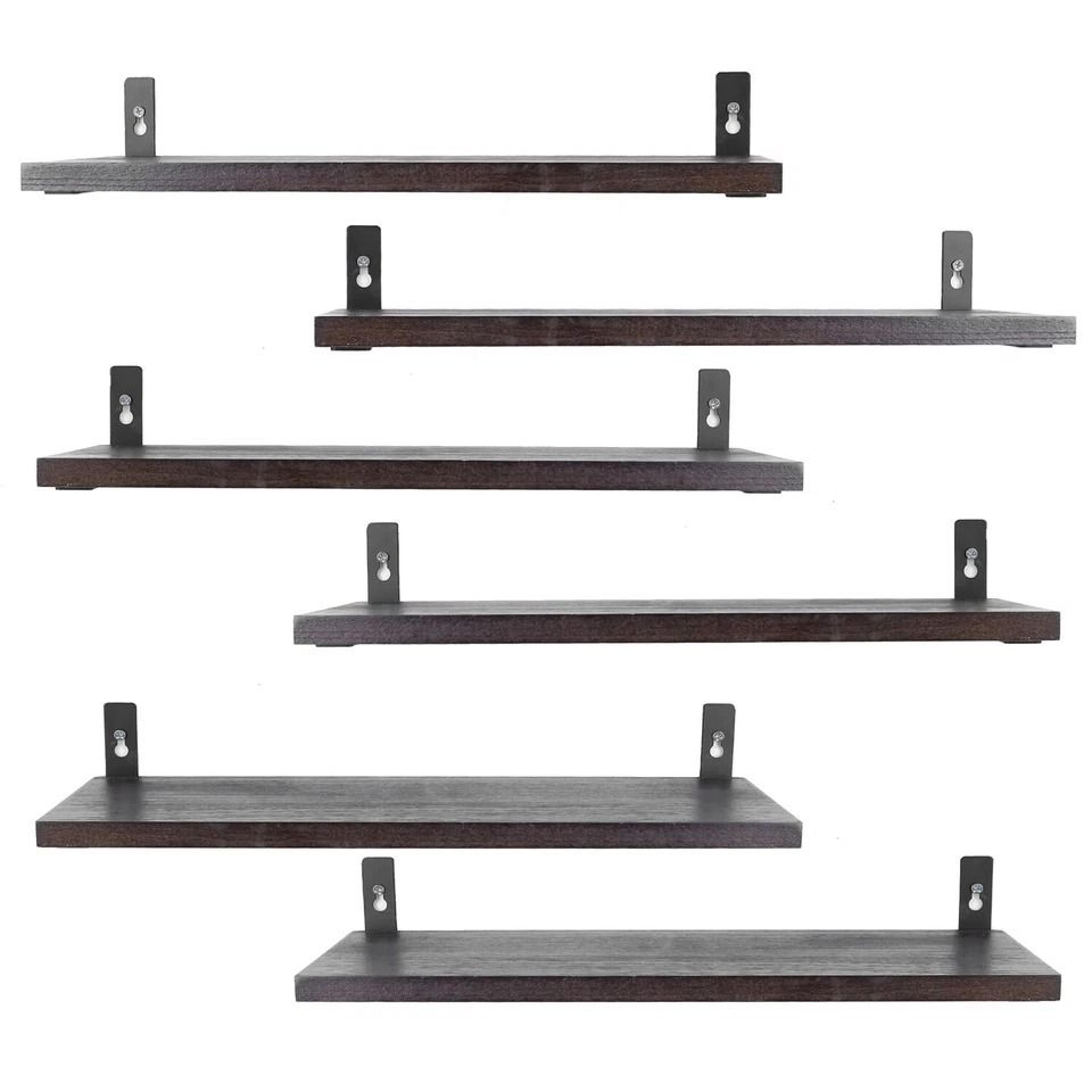 floating pack wall mounted shelves, wood storage organizer, shelf display for kitchen