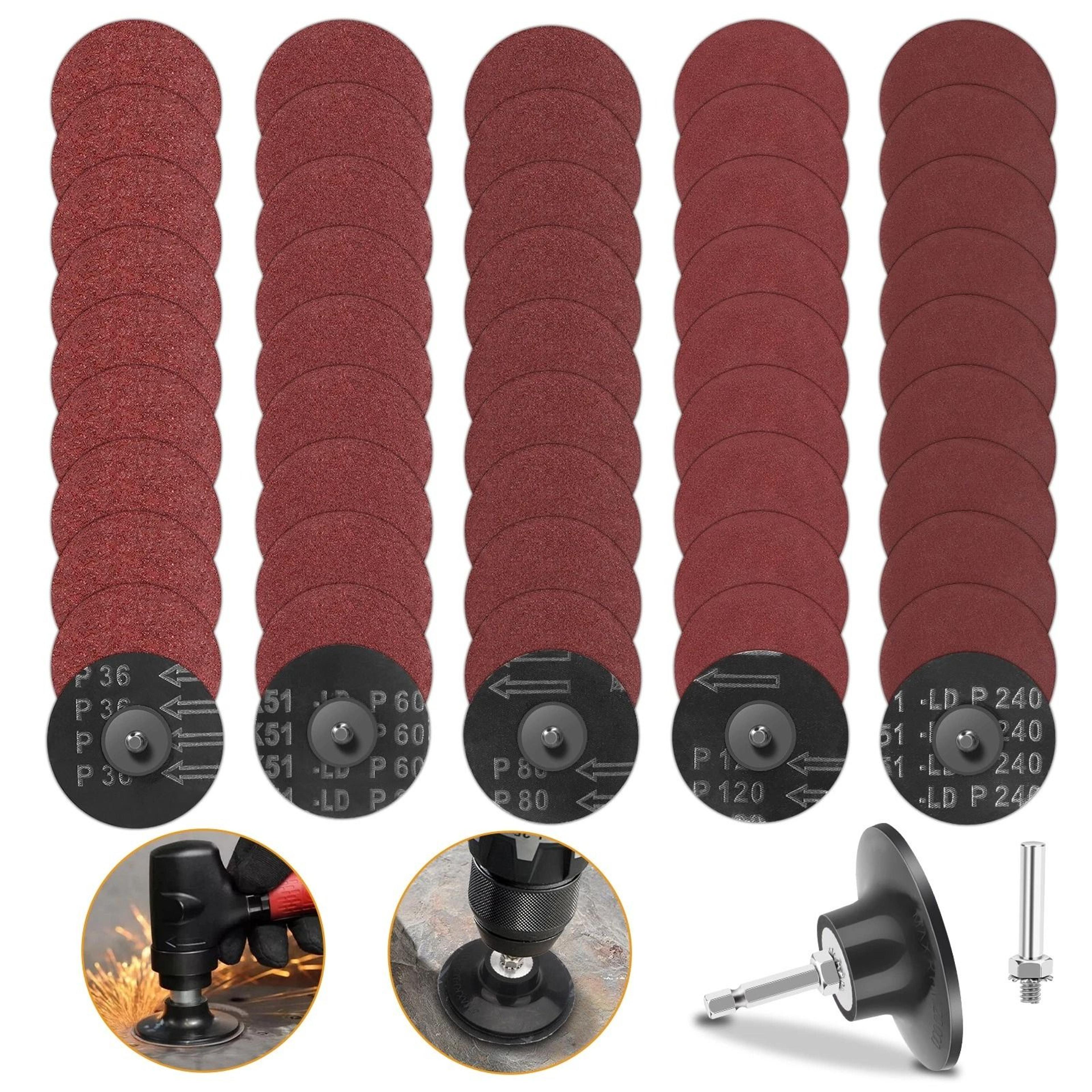 zirconia sanding disc set, roll lock quick change, shank for precision grinding