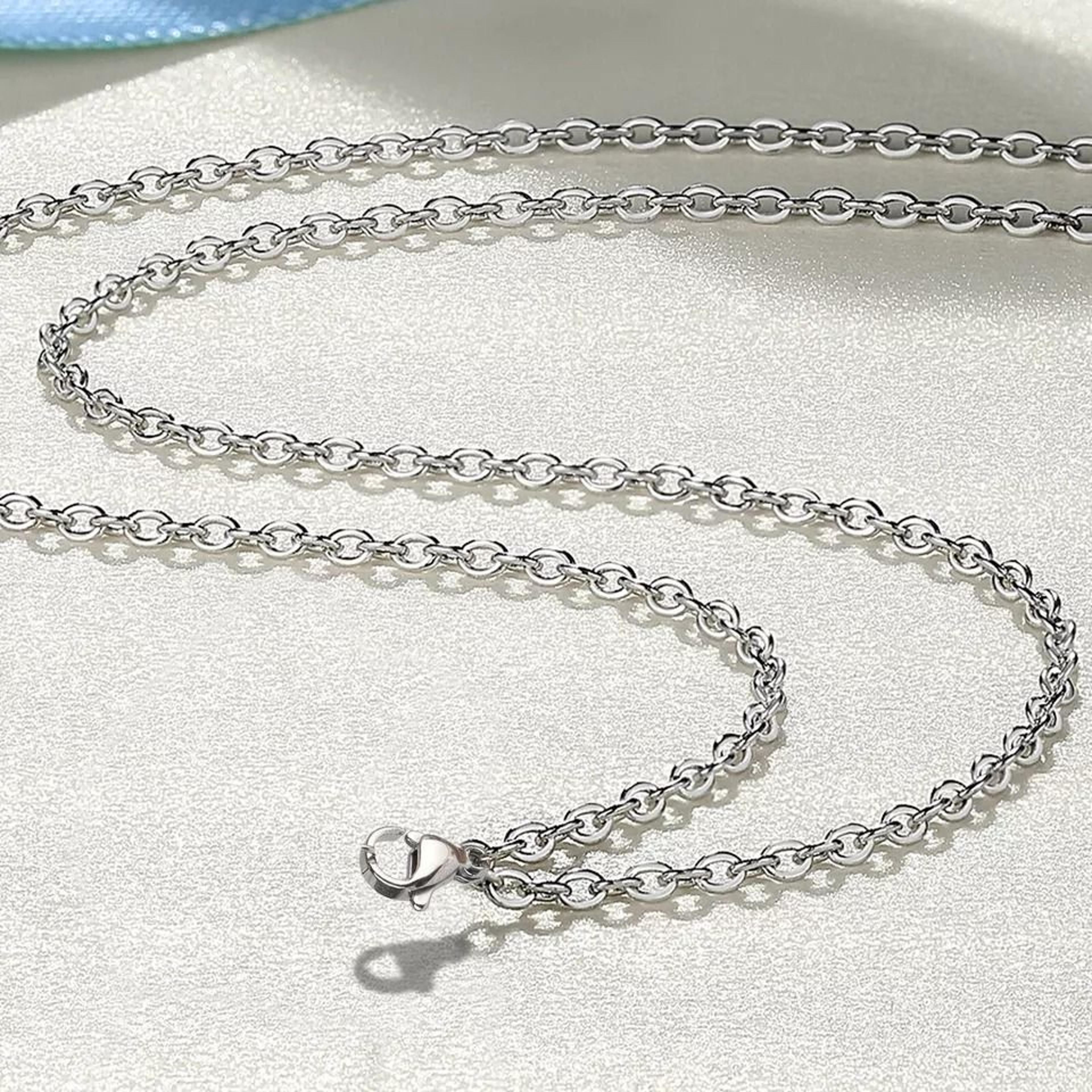 wholesale stainless steel necklace chains for diy jewelry, , silver tone, perfect for pendant creation