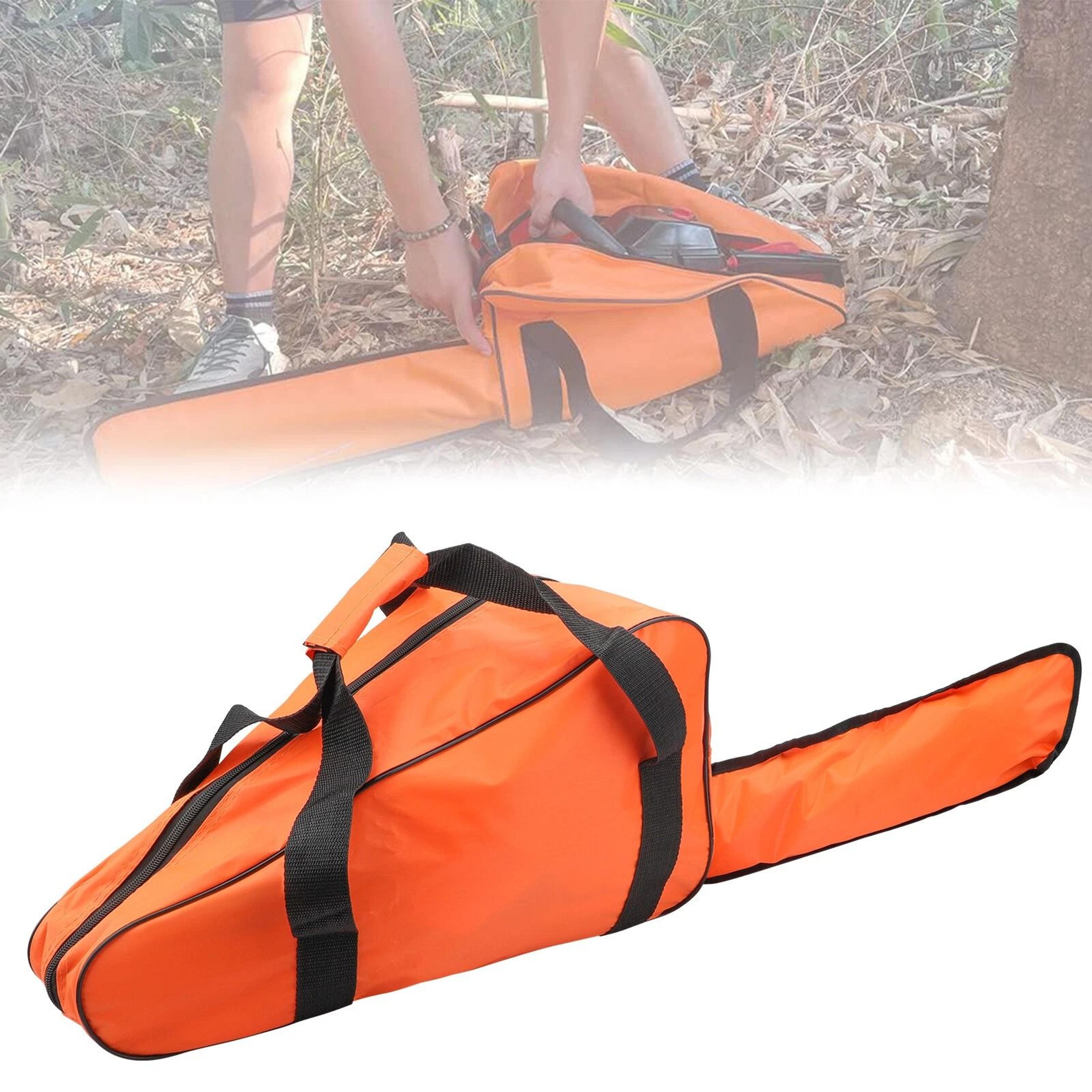waterproof chainsaw carrying case, fits saw, heavy-duty oxford storage bag for safe and convenient transport
