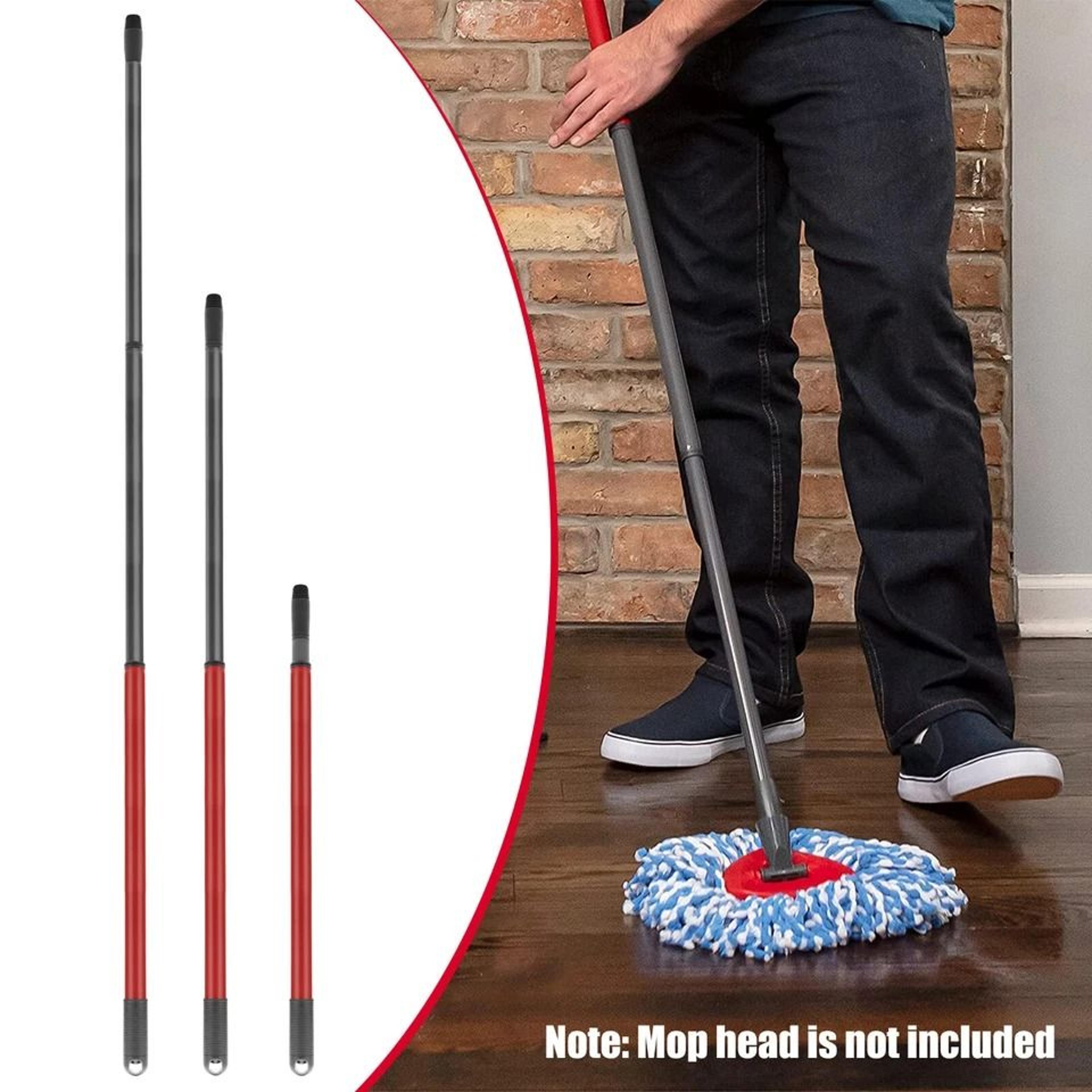 telescopic rotary mop stick handle replacement for o-cedar easywring, adjustable floor cleaning handle