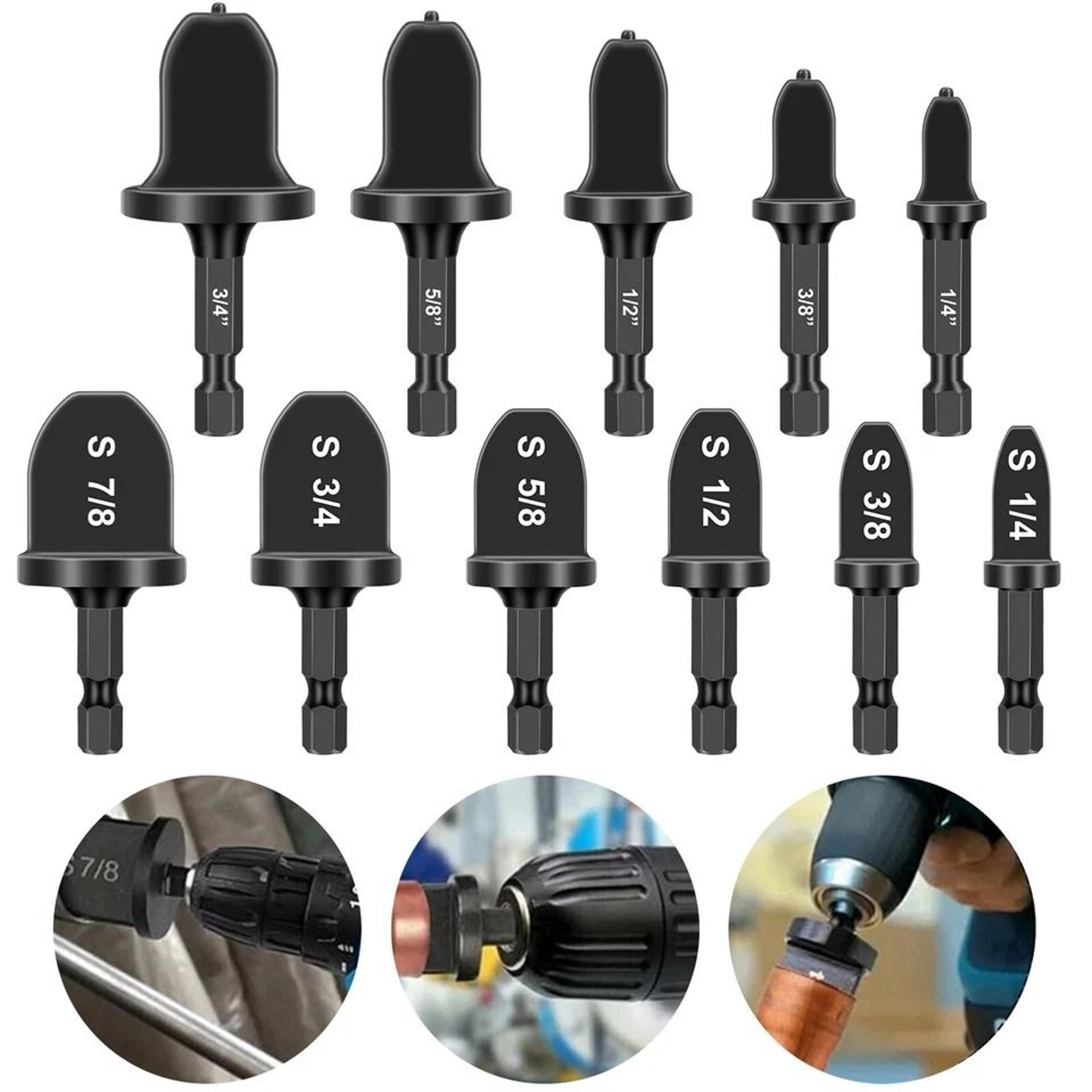 swaging drill bit tool set, copper pipe expander for air conditioning & refrigeration, leak-proof flaring tube kit