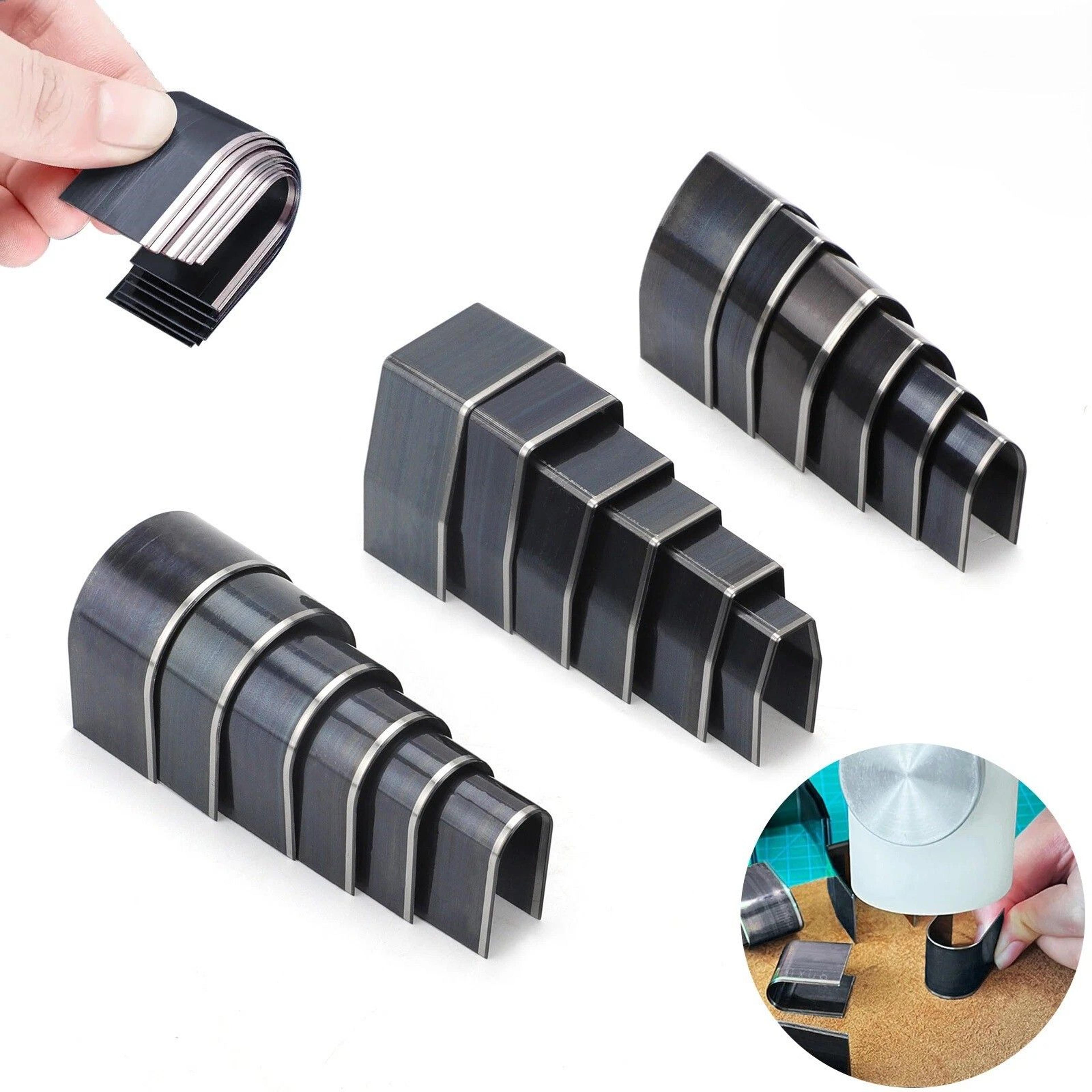 leather belt punch tool set, high-speed steel end cutter kit for diy crafts, belts, bags, wallets