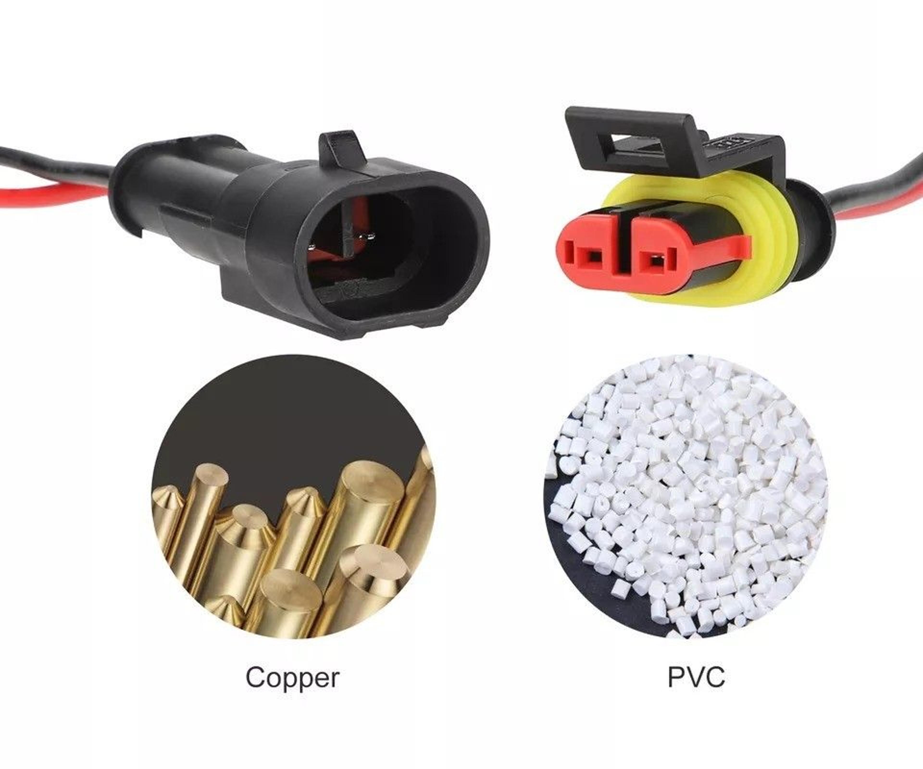 durable waterproof electrical wire connector plug for car, truck, boat, marine, motorcycle