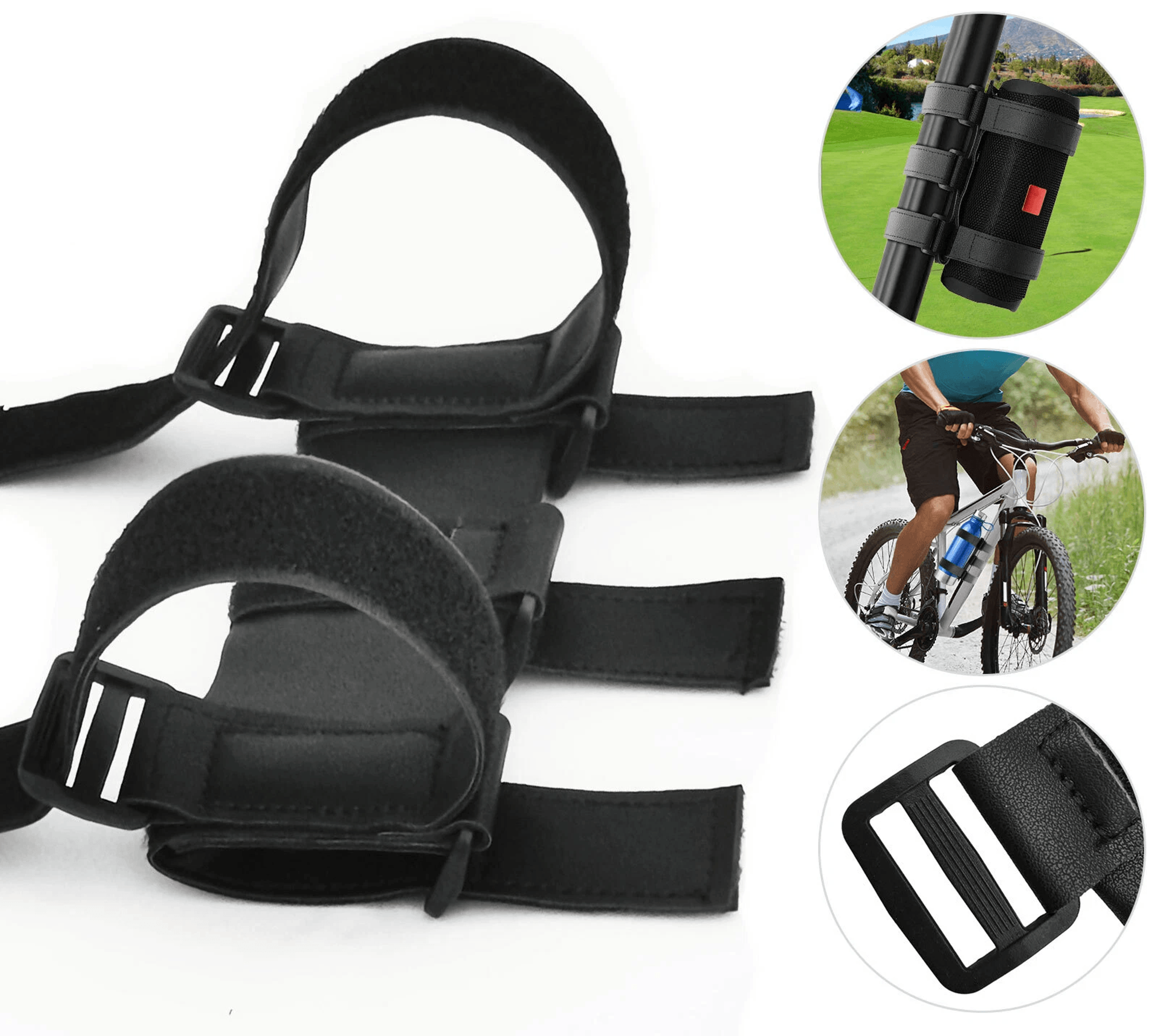portable bicycle bluetooth speaker mount, universal adjustable strap, waterproof bike speaker holder for outdoor use