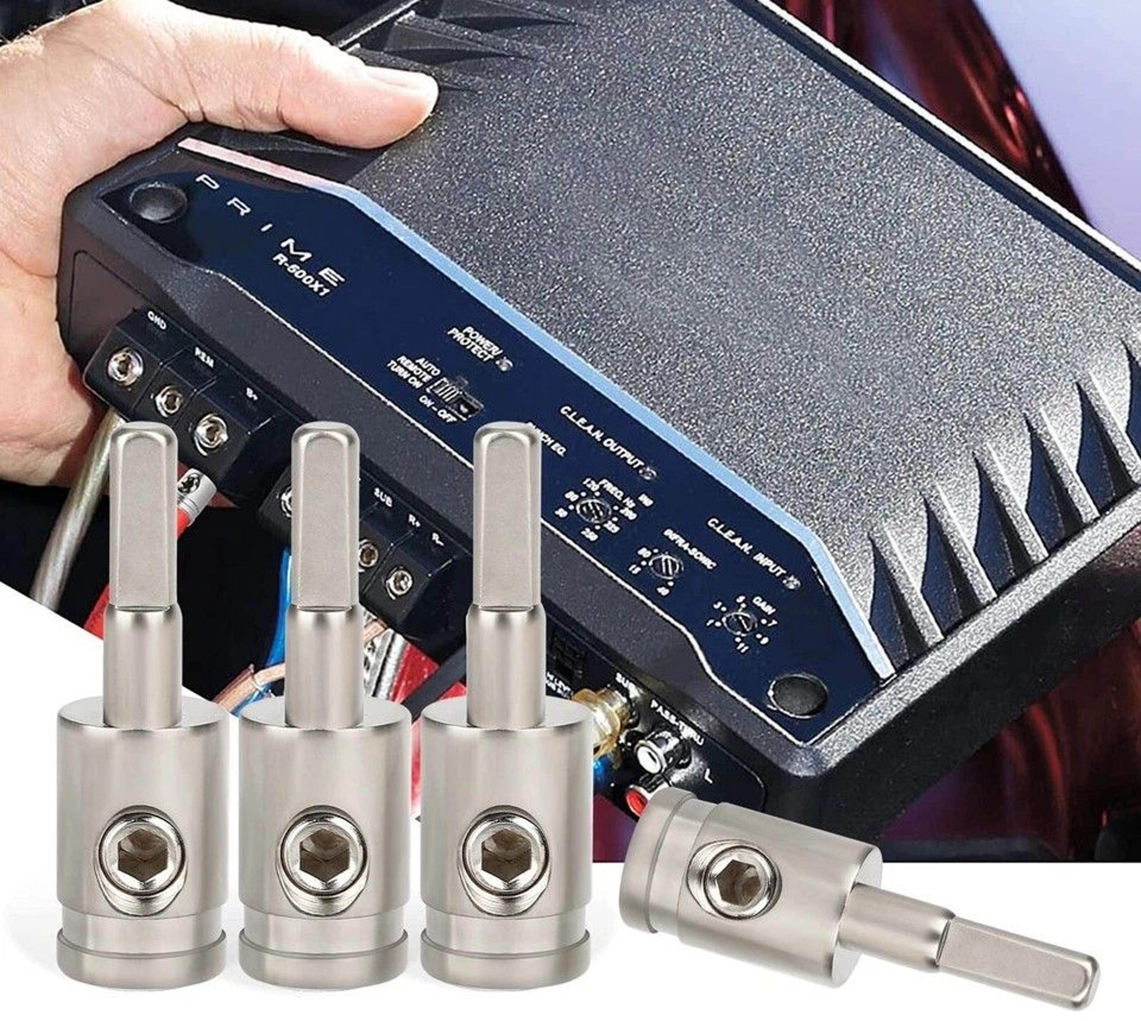 car audio power ground wire reducers for amp input, high conductivity and sound quality improvement