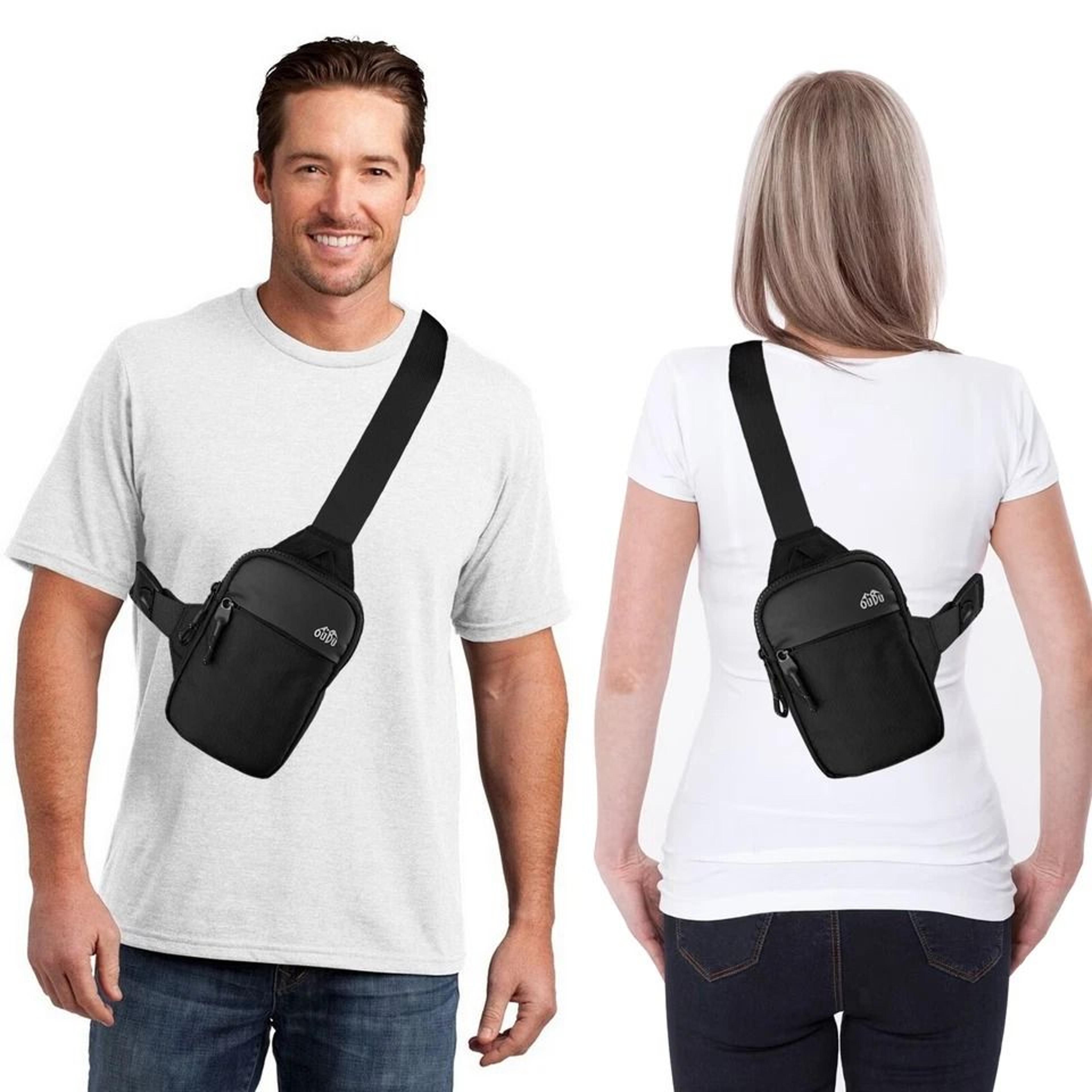 small waterproof shoulder pack, adjustable sling bag for men and women, perfect for travel, running, and sports