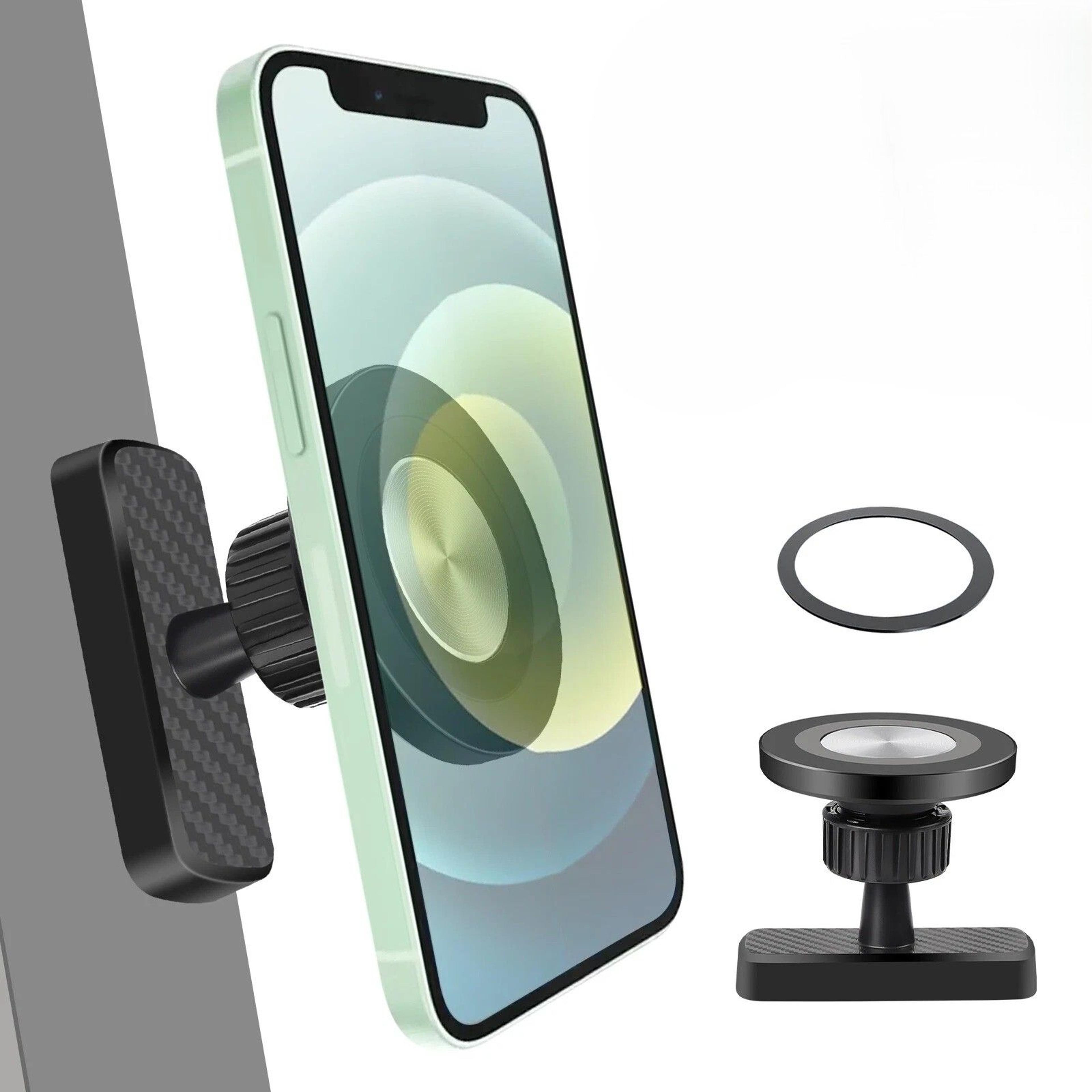 adjustable golf cart magnetic phone holder, magsafe compatible for iphone, android – hands-free convenience