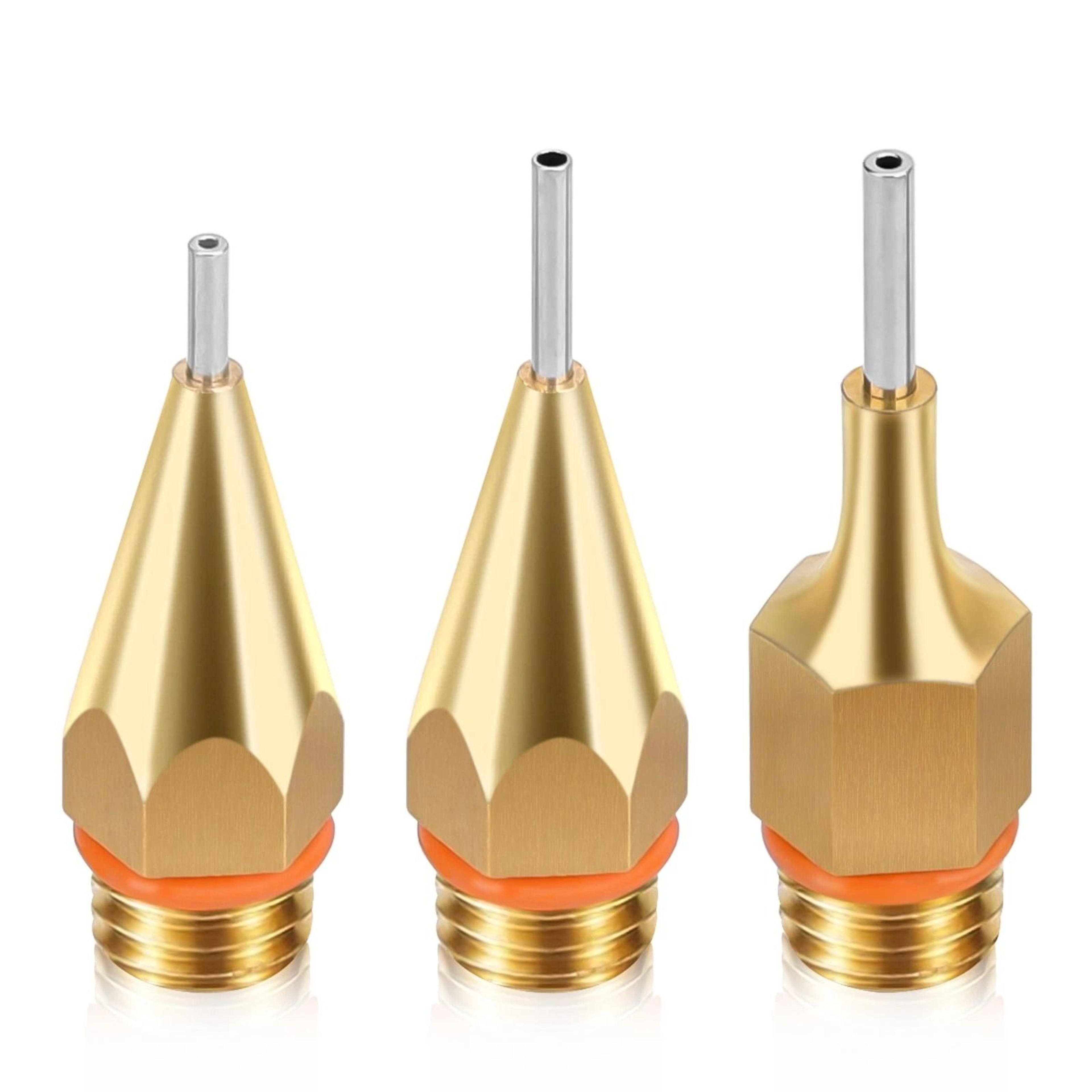 small hole glue gun nozzle , durable copper & stainless steel nozzles for hot melt glue guns
