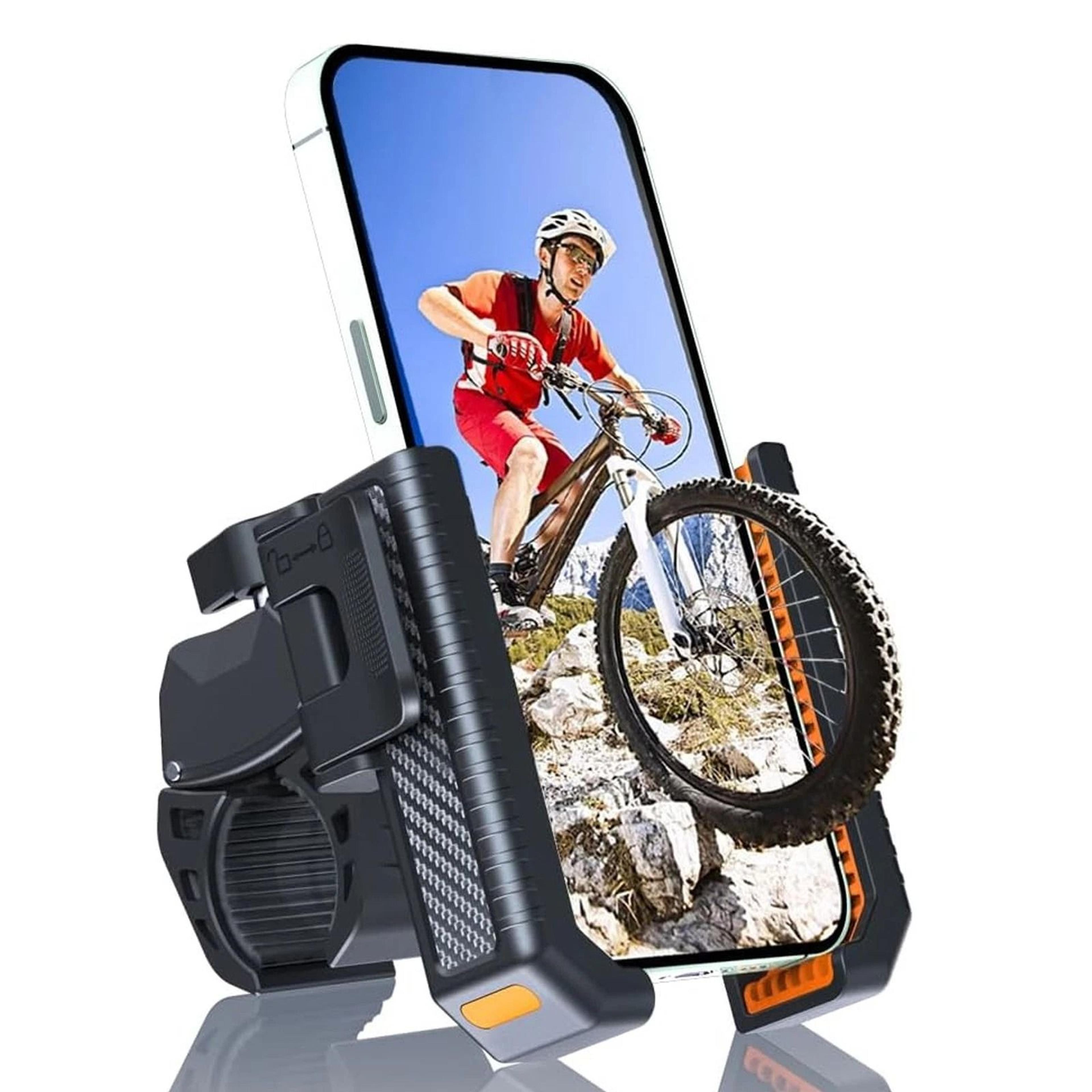 universal bike phone mount with rotation, quick release, motorcycle holder for iphone, samsung, gps & navigation