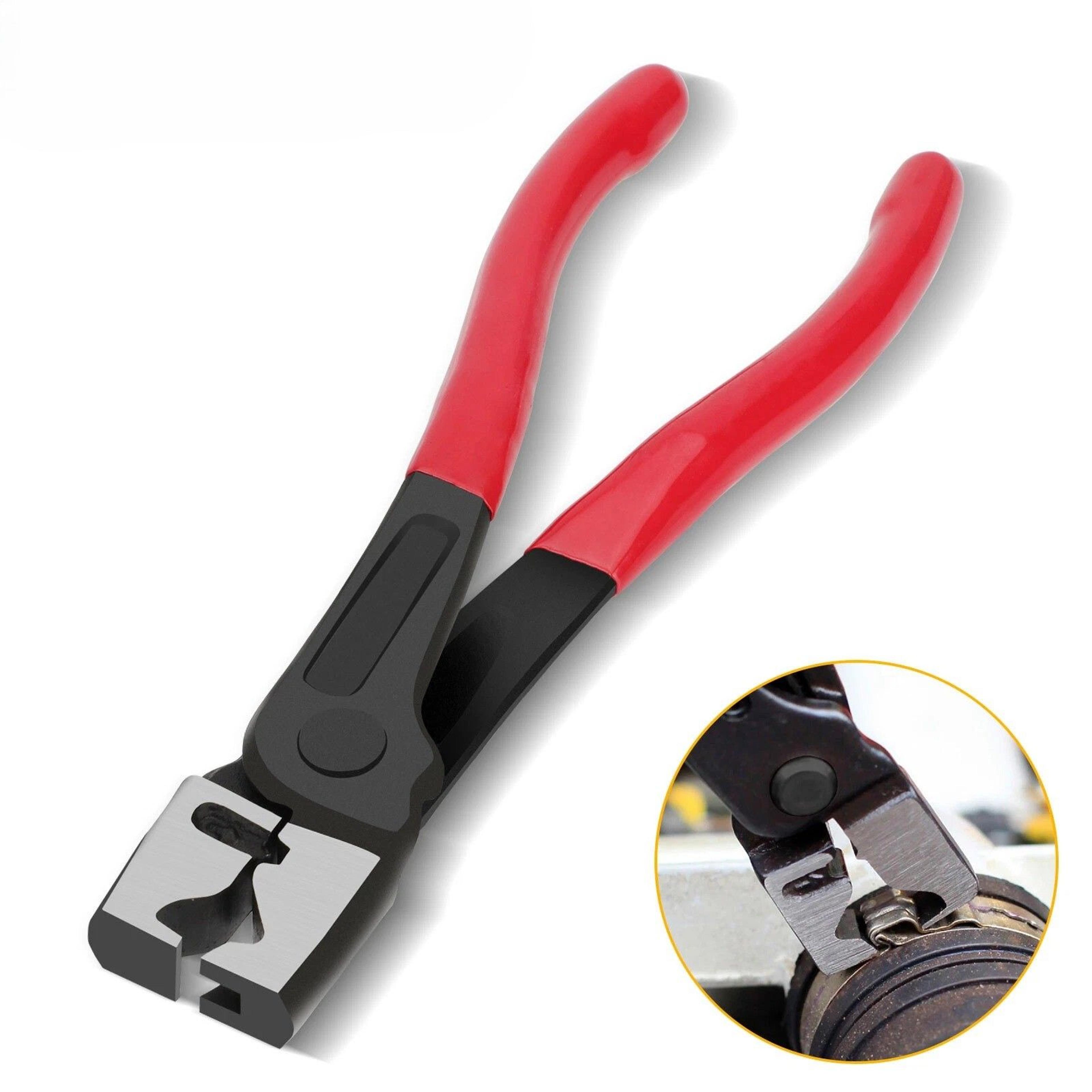 clic & clic r type hose clamp plier, practical collar pliers, cv boot clamp tool, heavy duty carbon steel