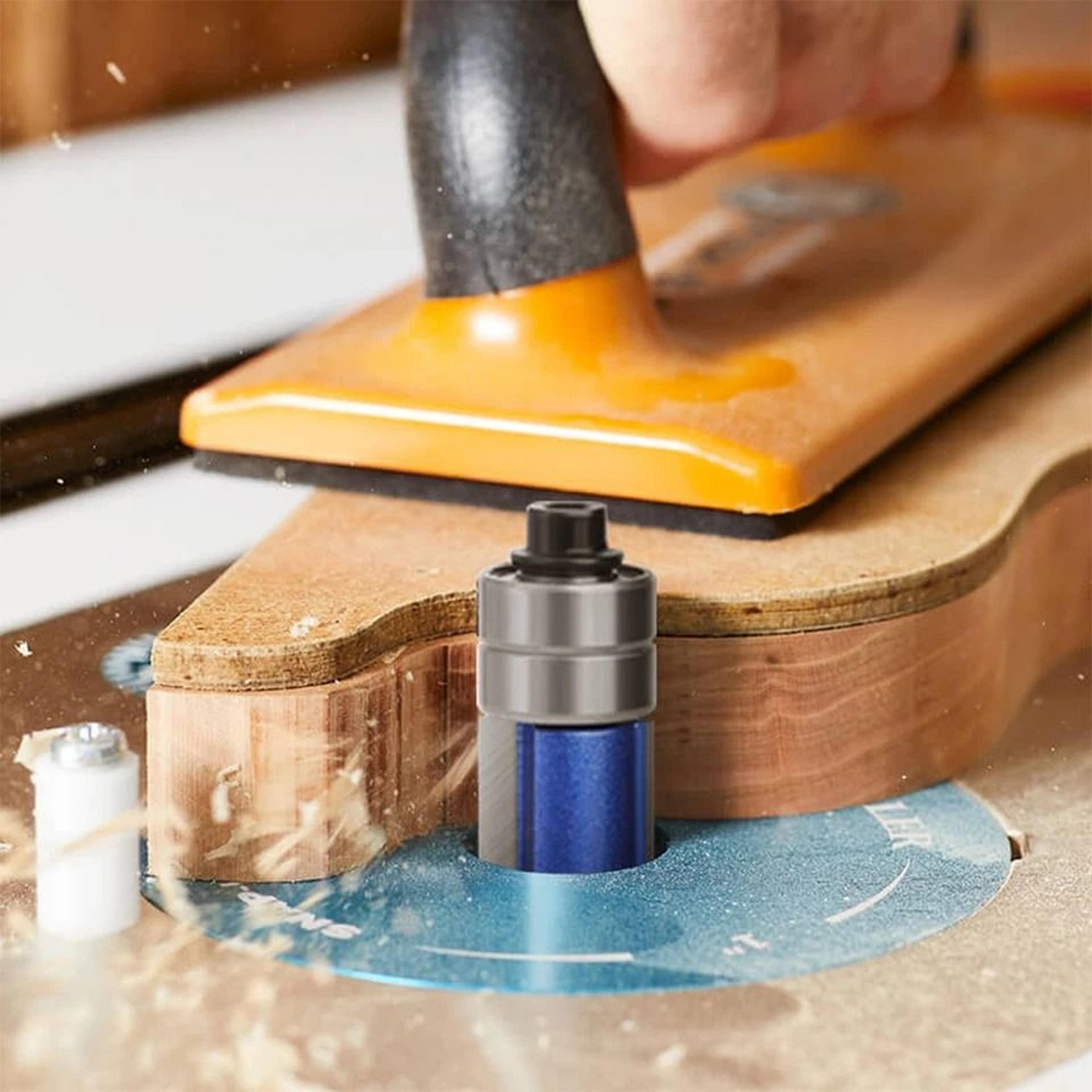 top and bottom bearing flush trim router bits , shank, cutting diameter, cutting lengths