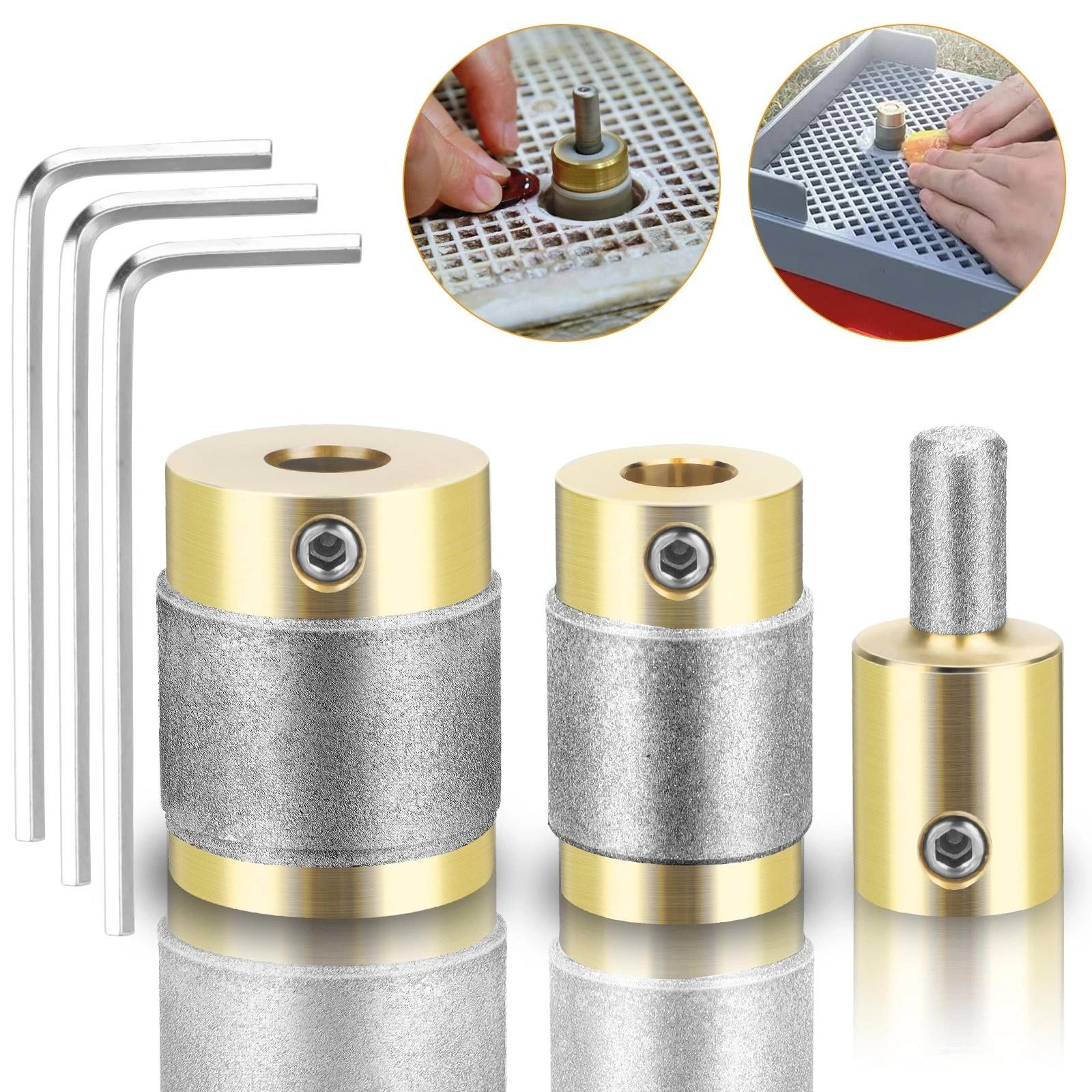 diamond grinding head, glass grinder bits, brass core, stained ceramic grinding tool