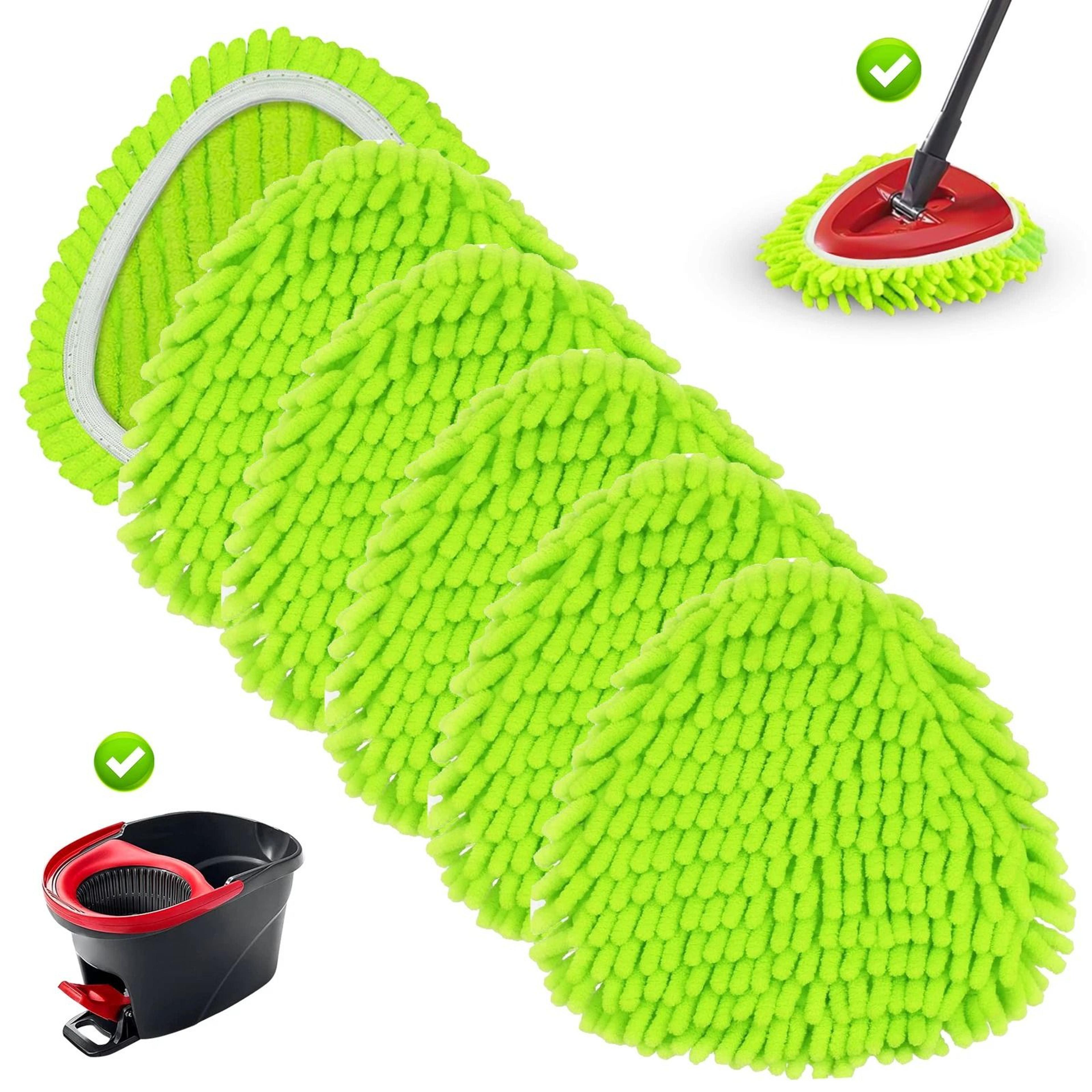 mop refills replacement heads, easywring compatible, microfiber mop pads for strong absorption and easy use