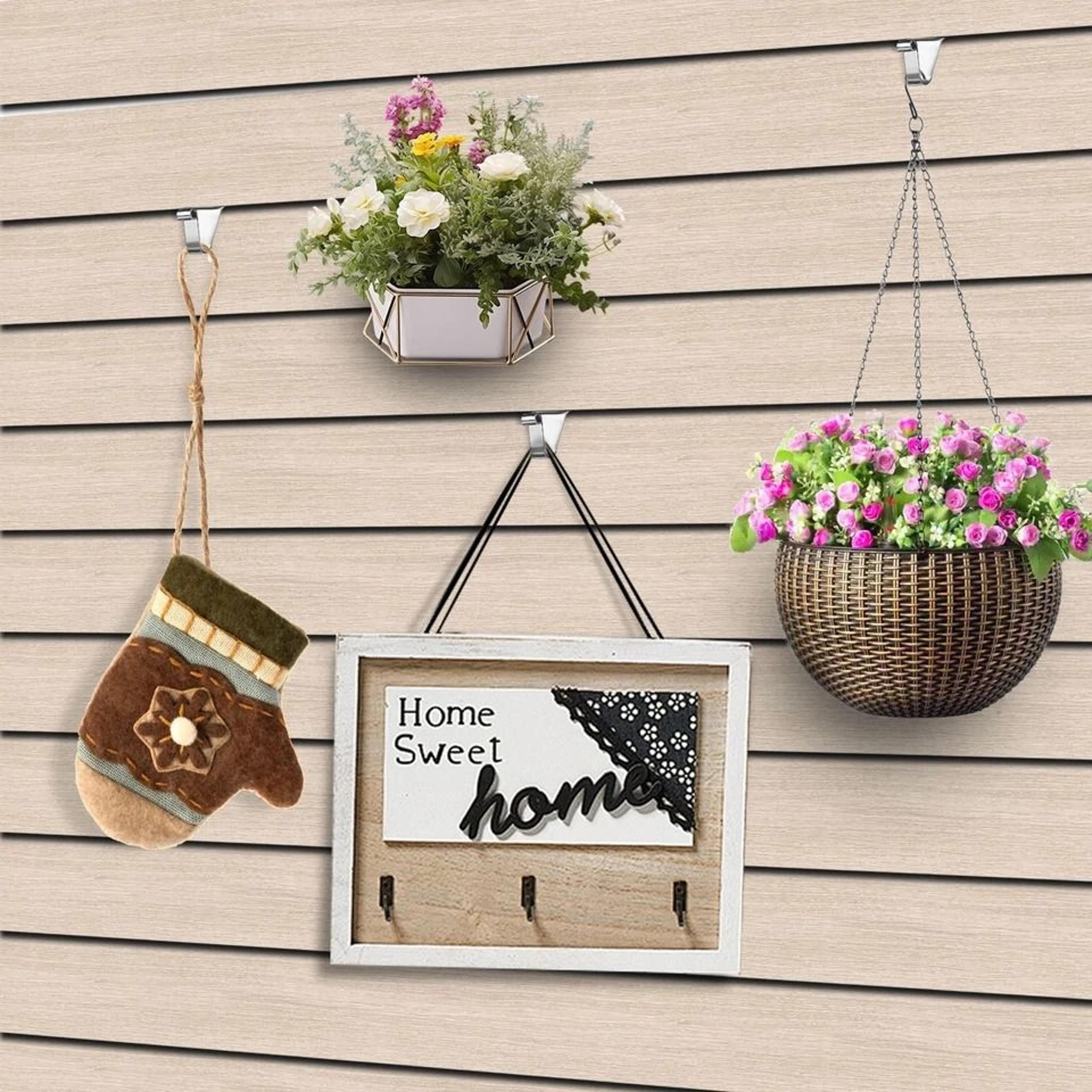 stainless steel siding hooks no drill, heavy duty vinyl siding clips for holiday lights decor wreaths