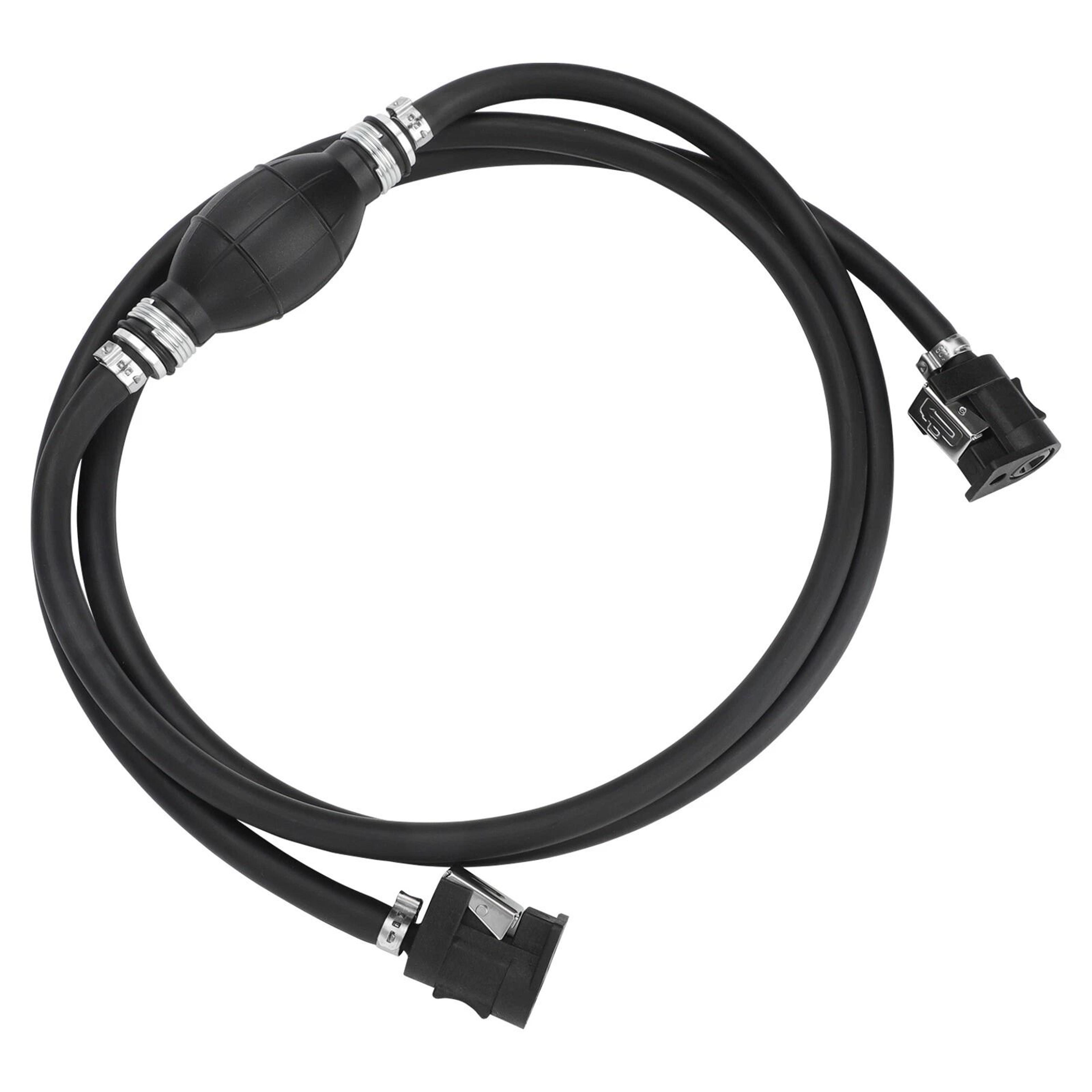 primer bulb assembly for boat motor fuel line hose, snap connector, outboard hose for yamaha, mariner, parkson, rvs