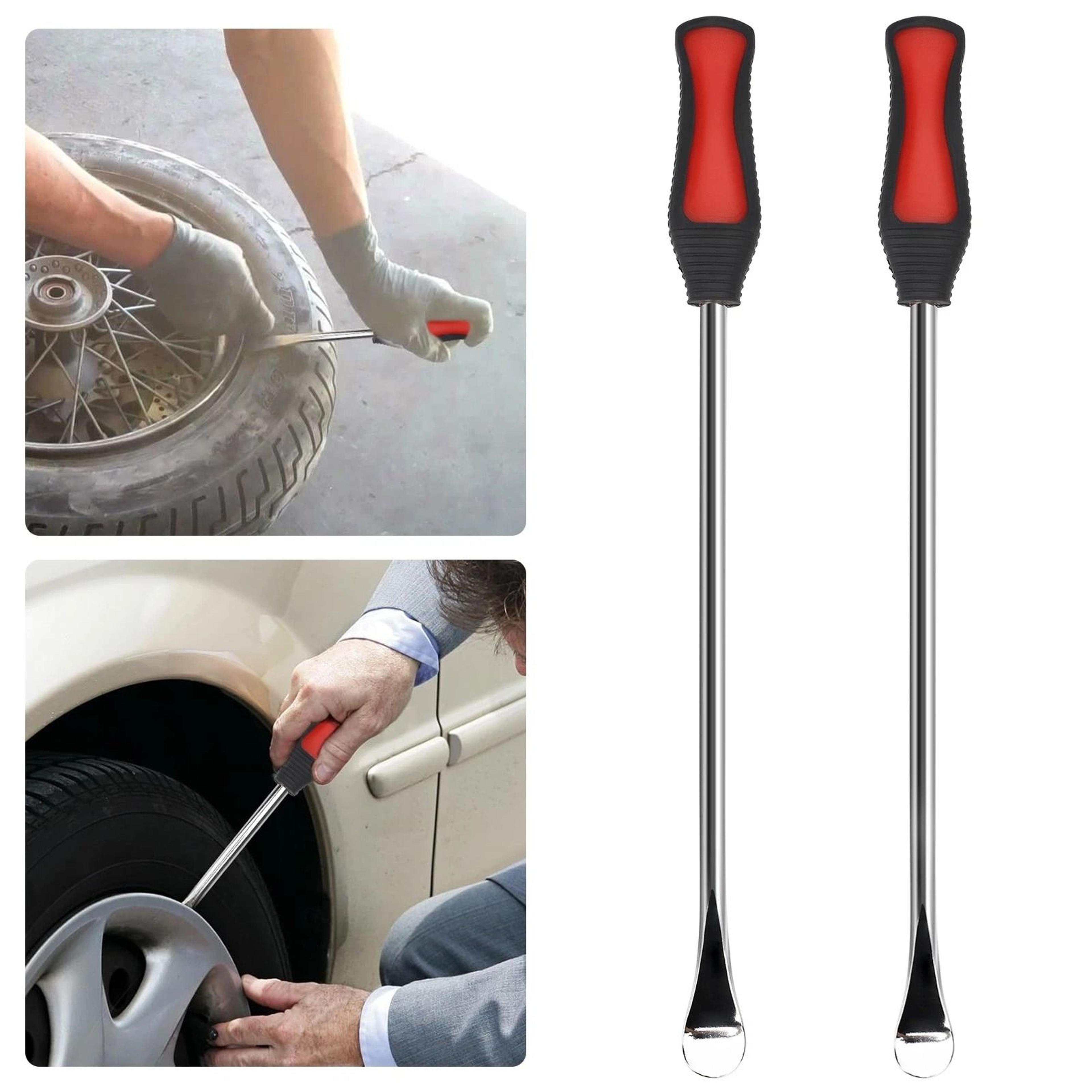 heavy-duty steel tire spoon set, tire changing lever for motorcycle, car, atv, bicycle