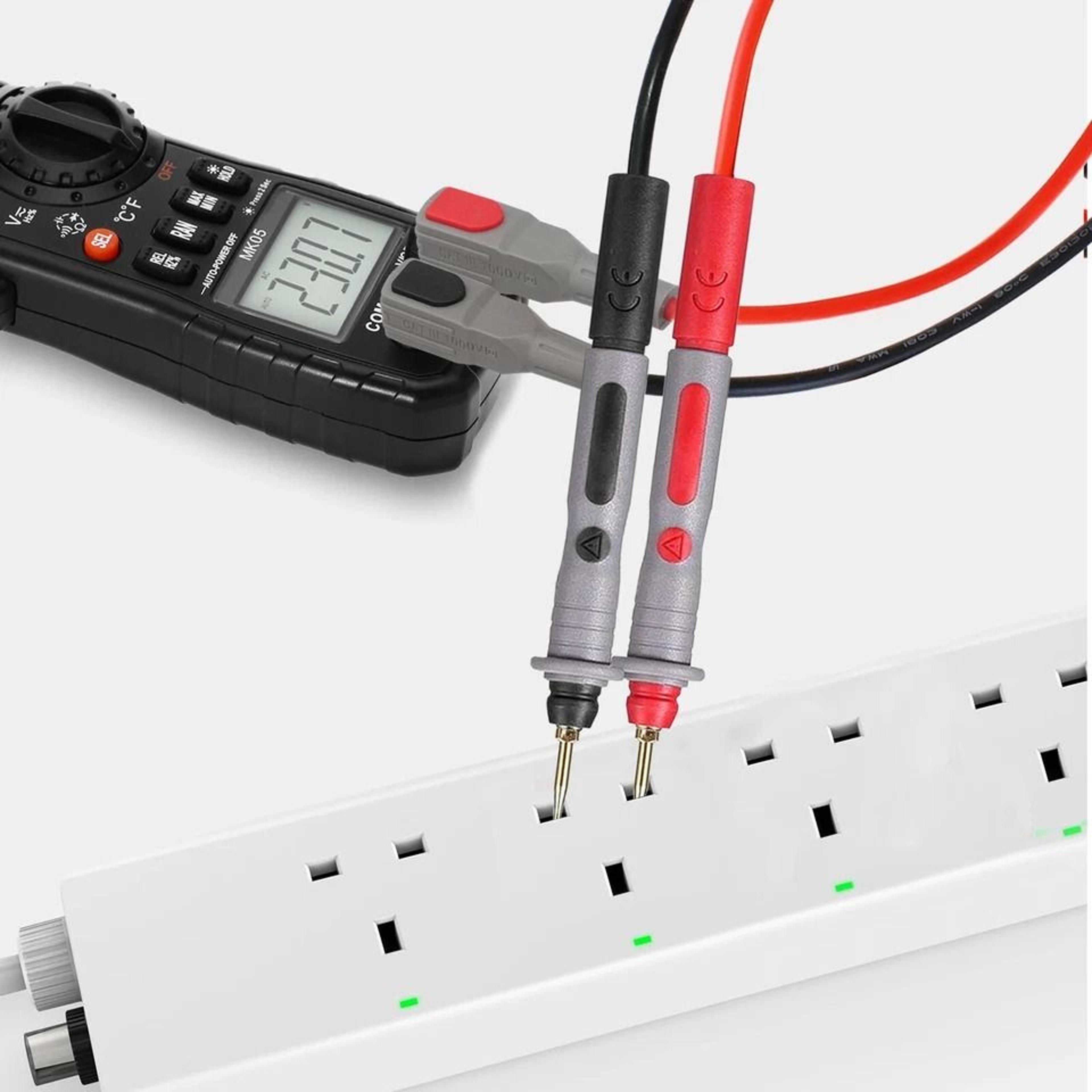 multimeter test lead kit, alligator clip probe, wire tool for automotive and industrial use