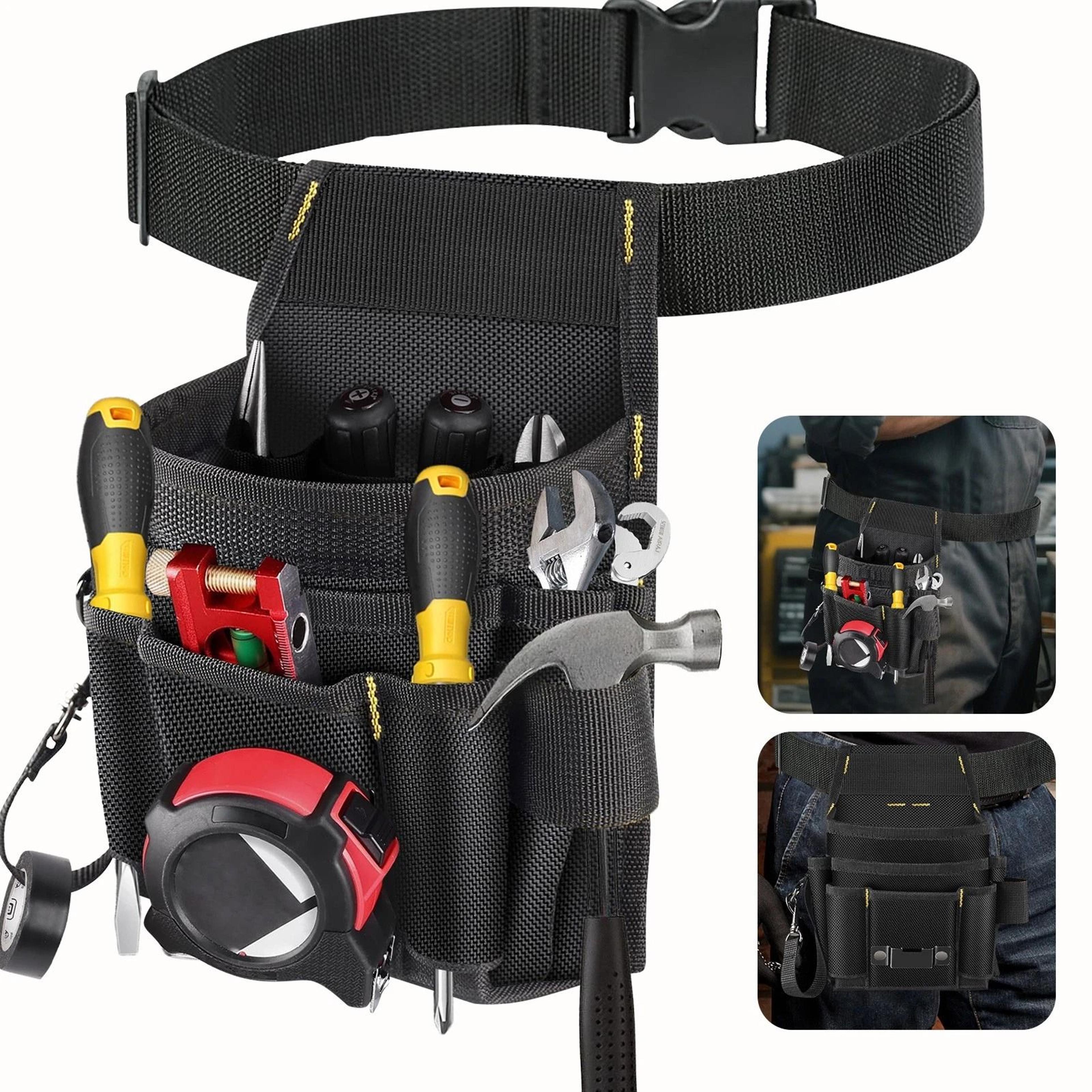 waterproof heavy-duty tool waist bag, adjustable belt pouch, tool organizer for home repair, diy, and construction sites