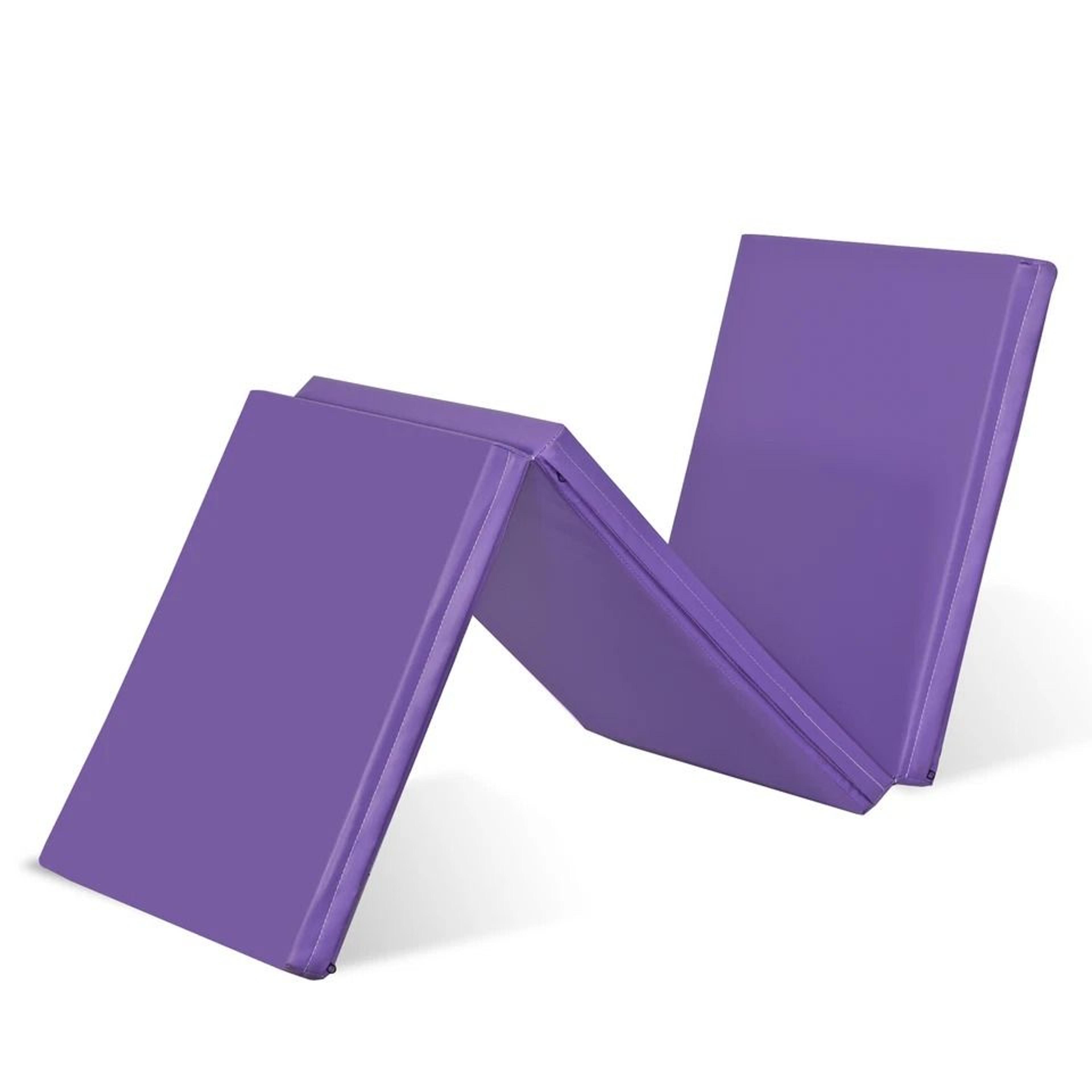 thick foam fitness exercise gymnastics panel, heavy duty folding mat, perfect for yoga, pilates, and gymnastics workouts