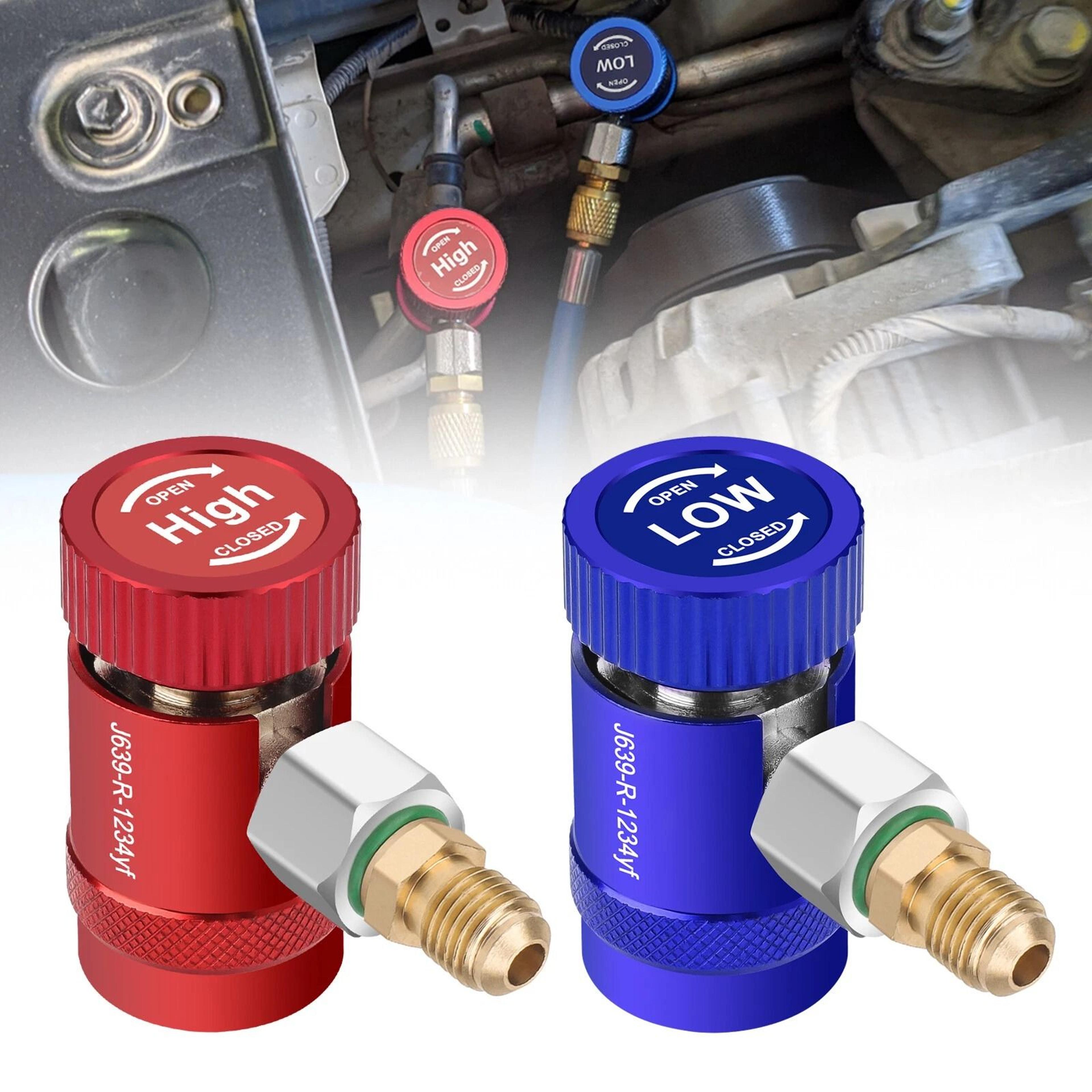 adjustable quick coupler adapter, fitting with male flare, hp & lp connection for car ac systems
