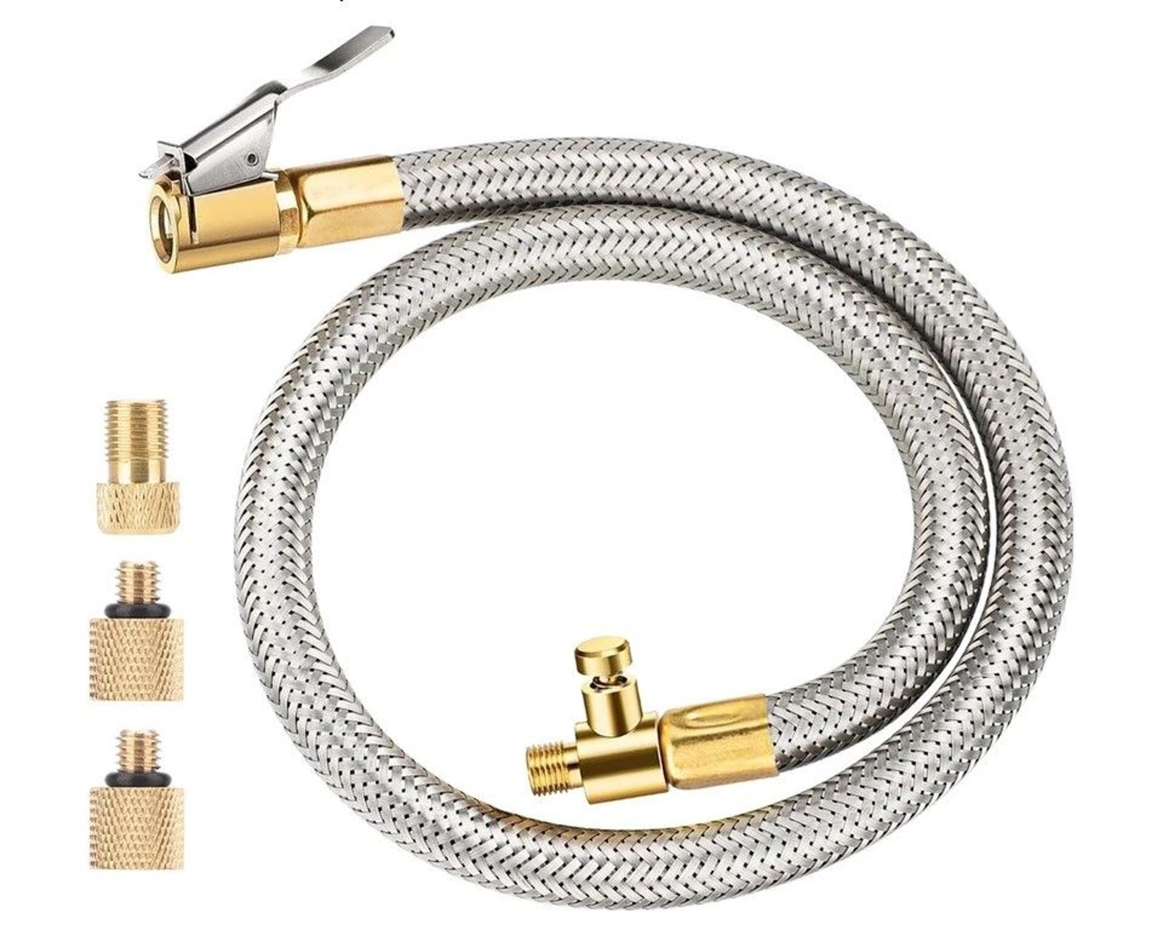 presta valve pump extension hose for car, motorcycle, bicycle tires, air inflator, connect adapter parts, tire valve