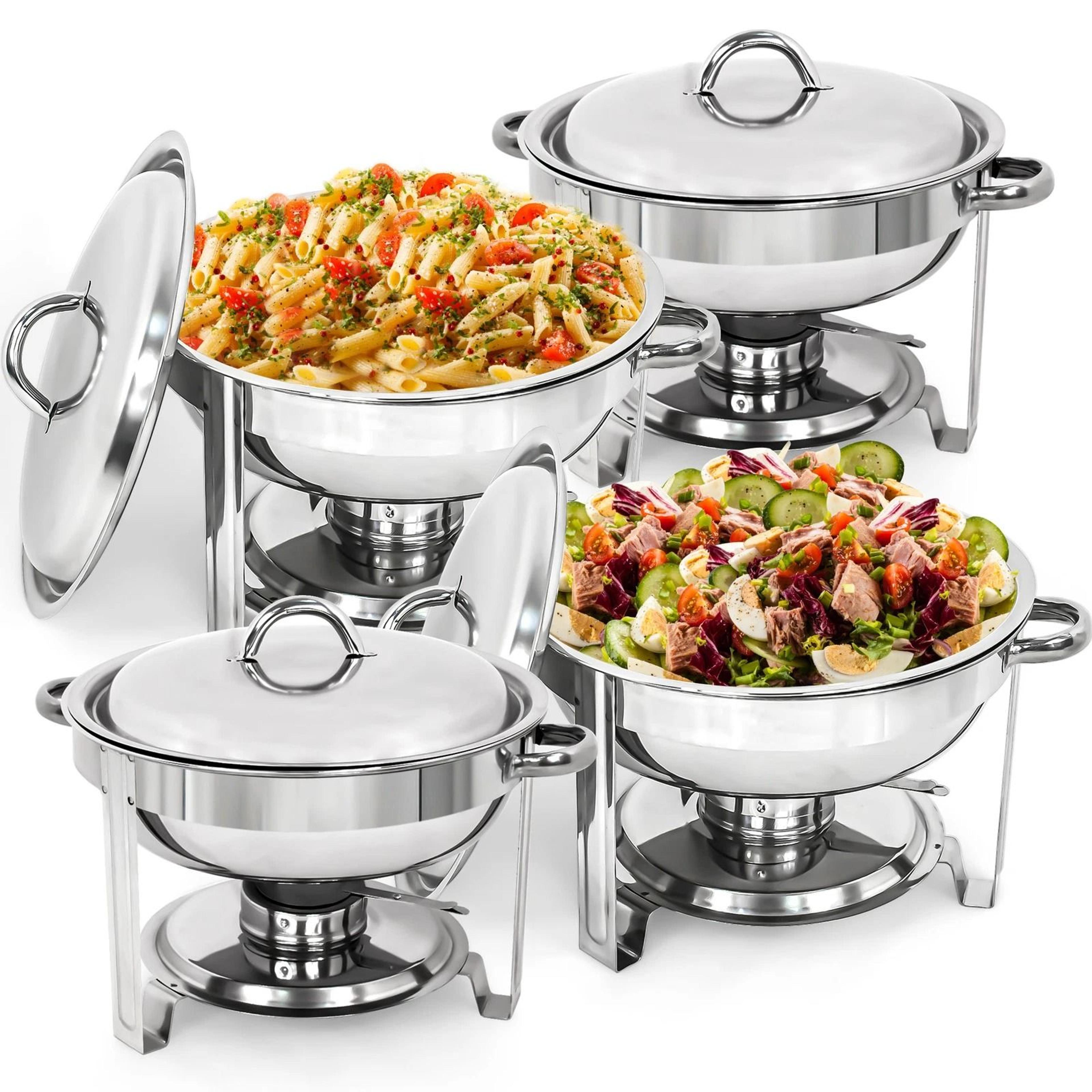 stainless steel quart chafing dish, durable buffet catering tray, mirror finish, alcohol furnace, perfect for parties