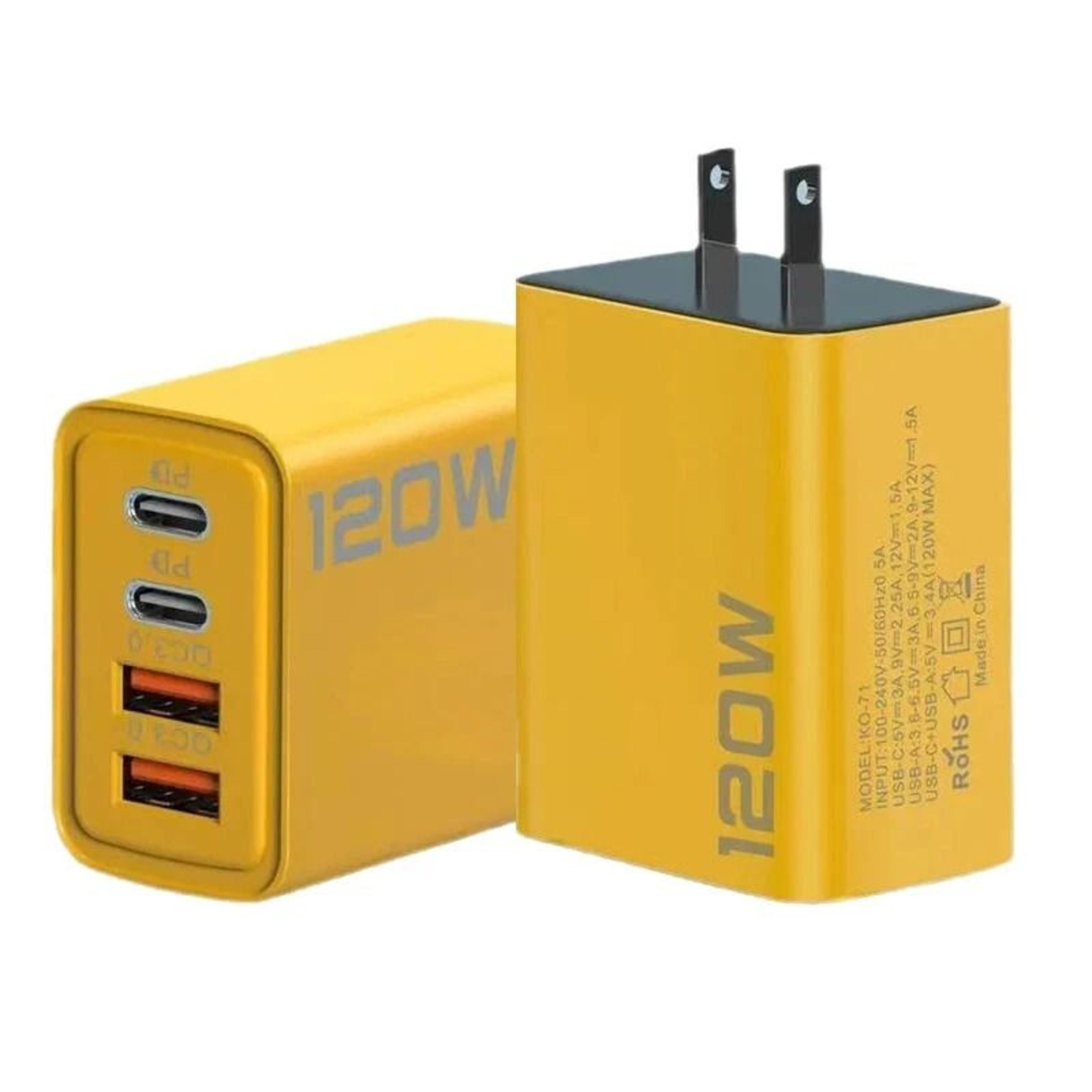 wall charger usb c fast, port charging block for cell phones, ipads, tablets, power banks