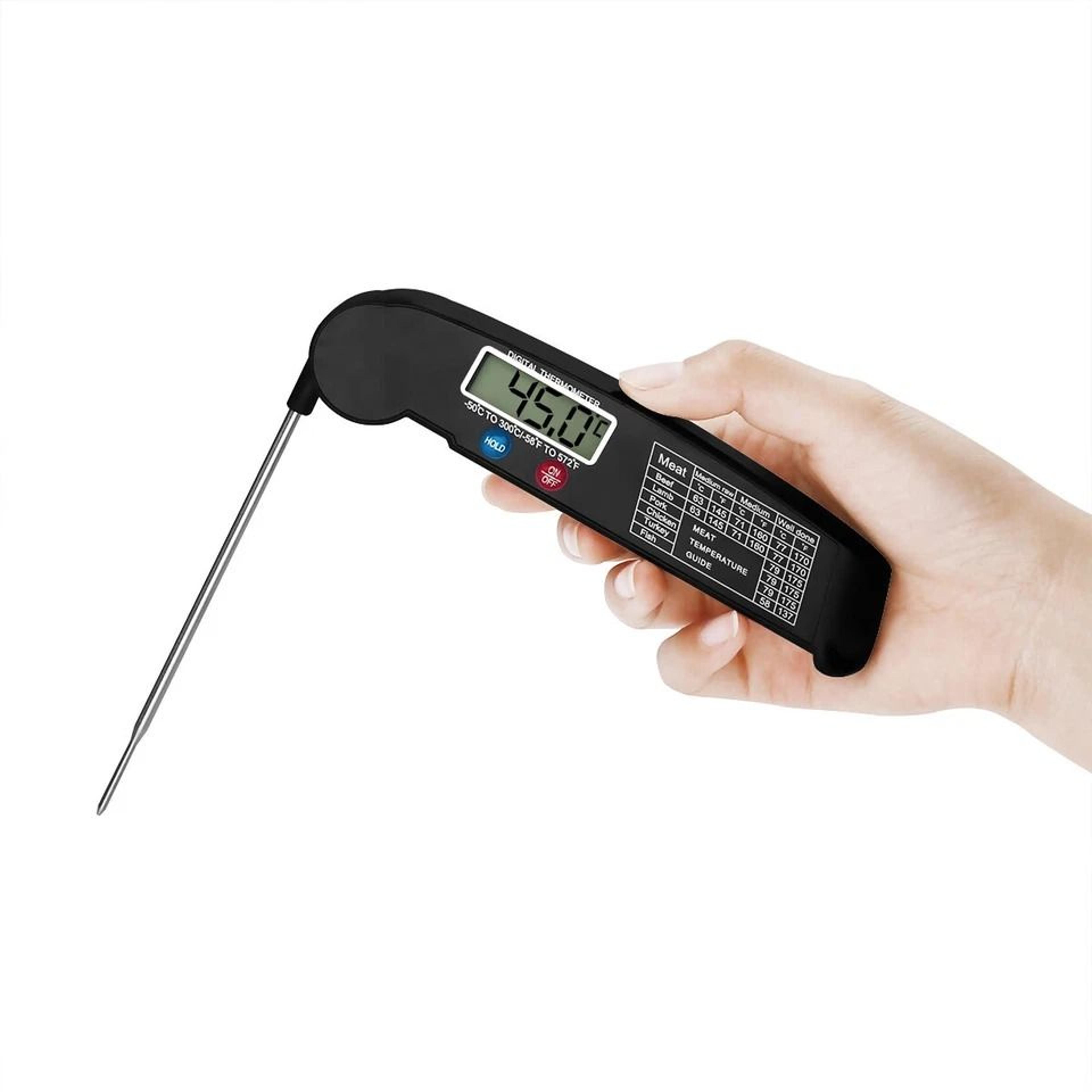 bbq grill instant read meat thermometer for kitchen, smoker, food cooking, accurate and quick temperature measurement