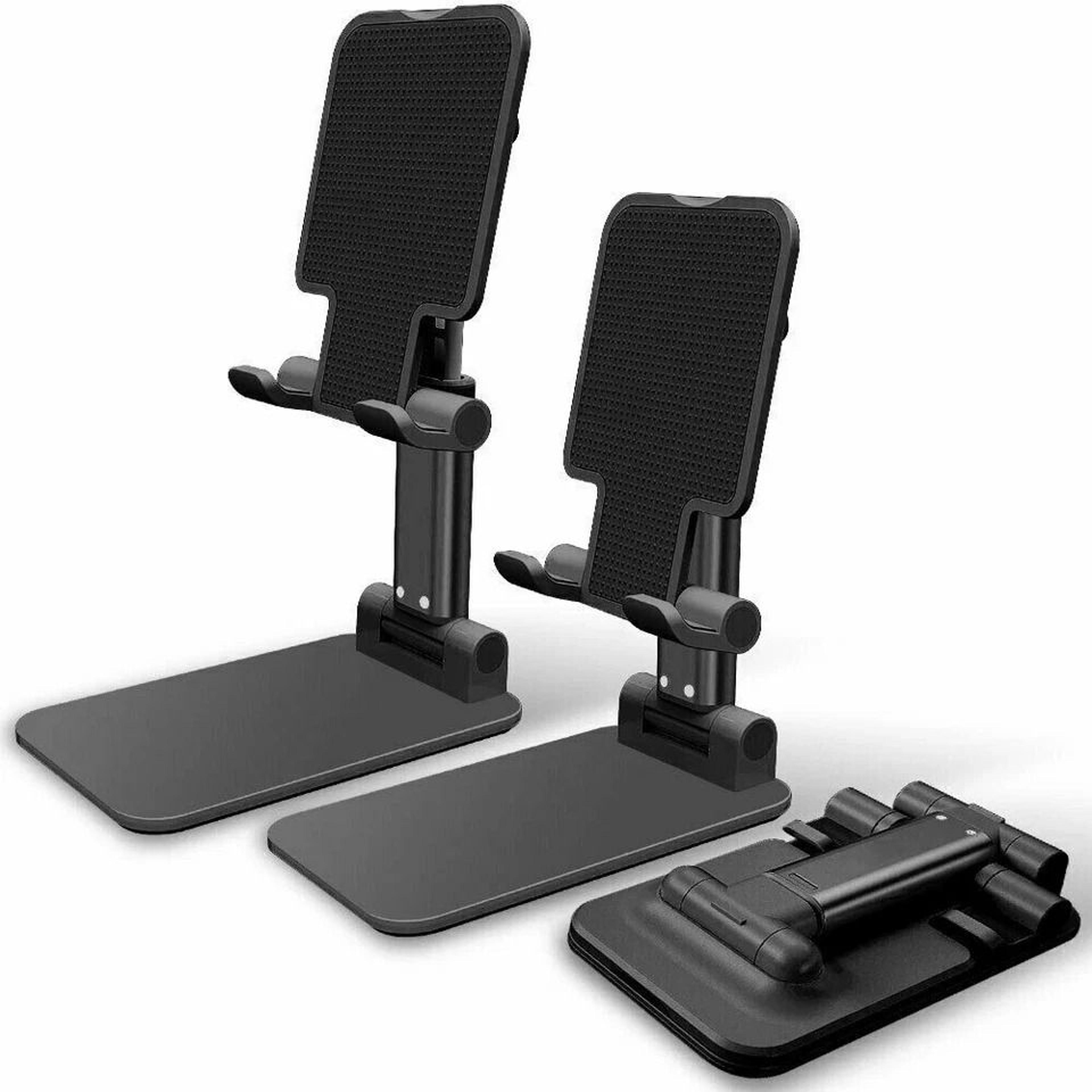 universal adjustable phone tablet stand, desk mount holder cradle for iphone, ipad, nintendo switch