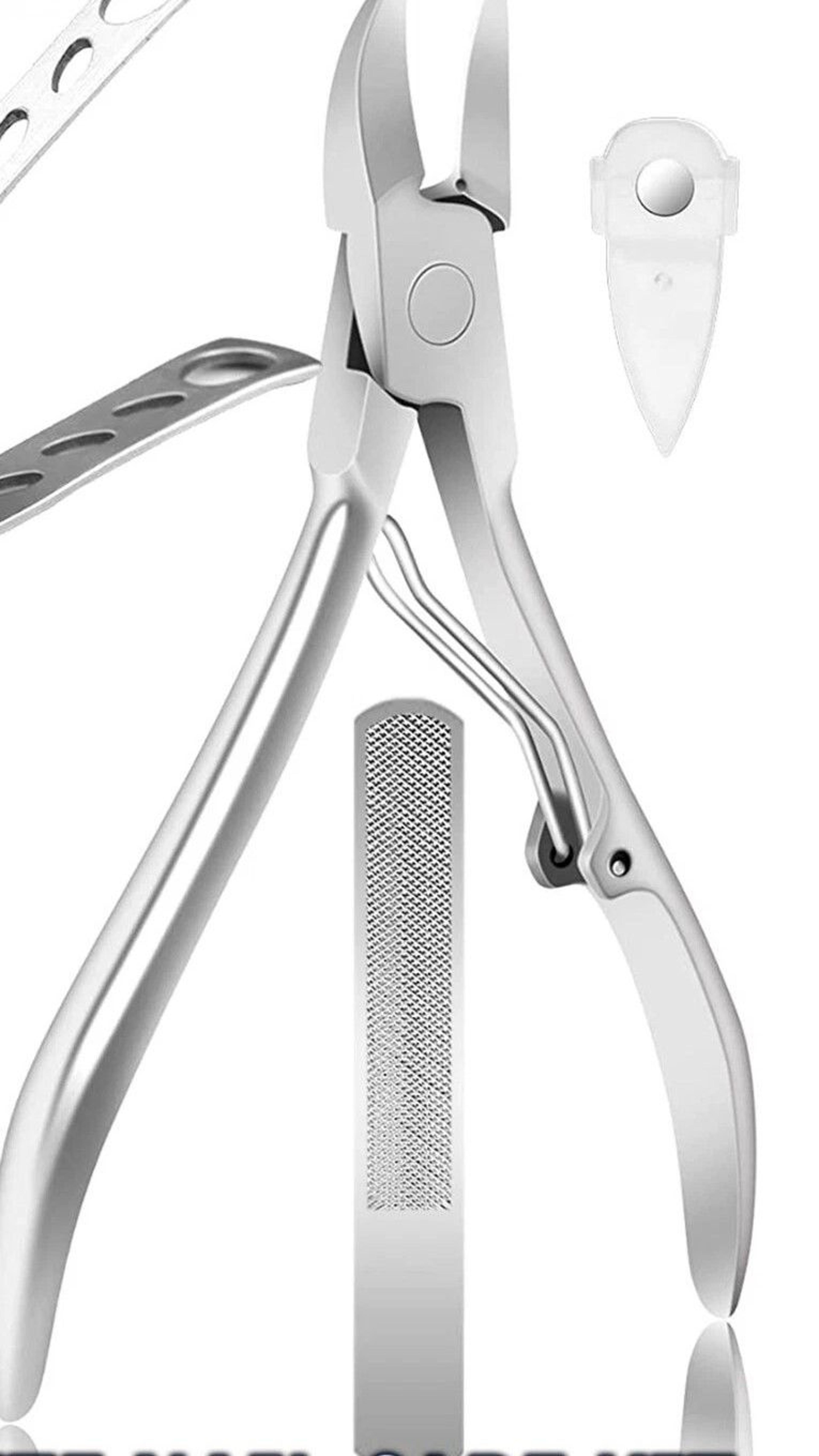 toenail clipper set for pedicure & manicure, professional ingrown toenail tool kit, stainless steel
