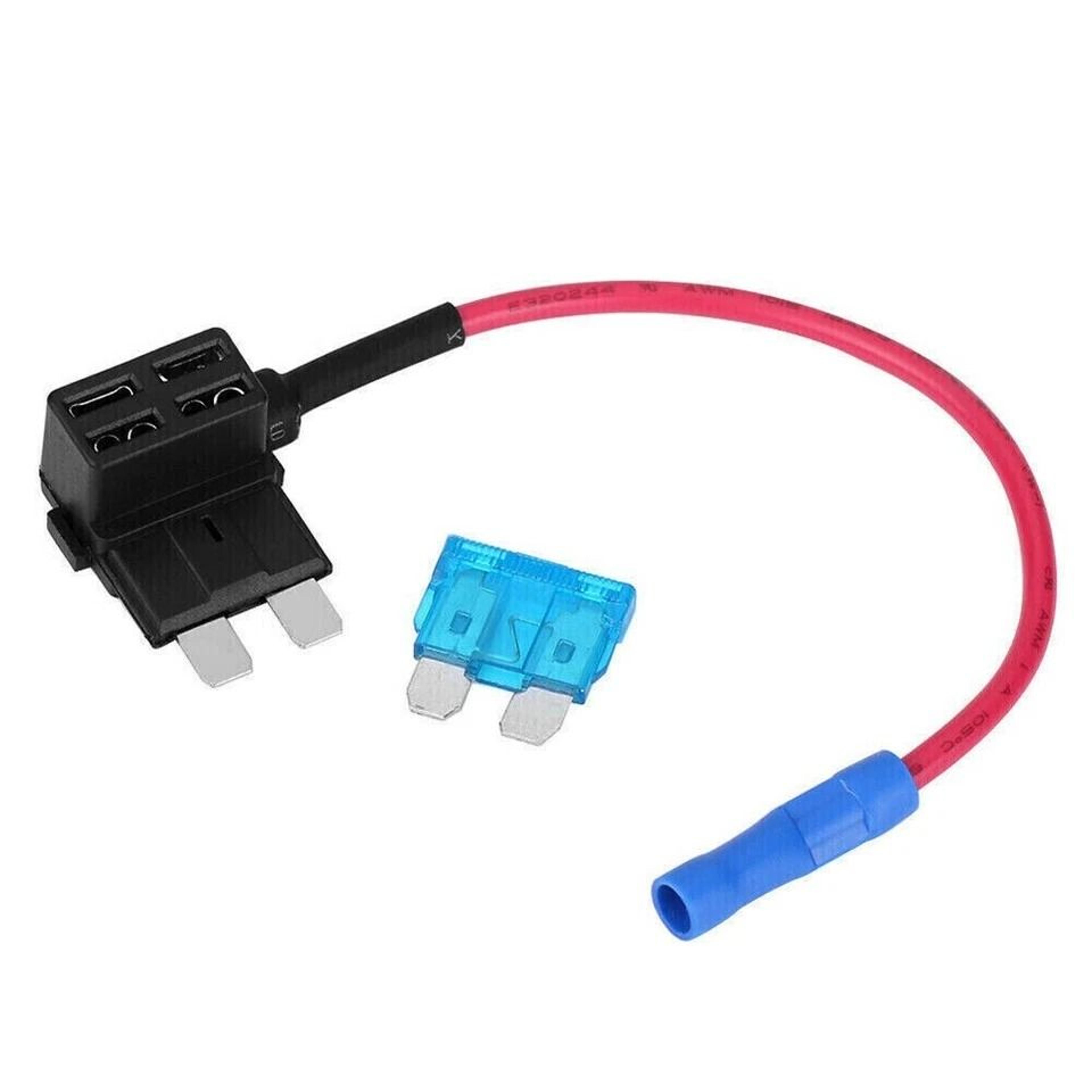 amp car add-a-circuit fuse tap adapter kit, standard atm apm blade fuse, circuit protector