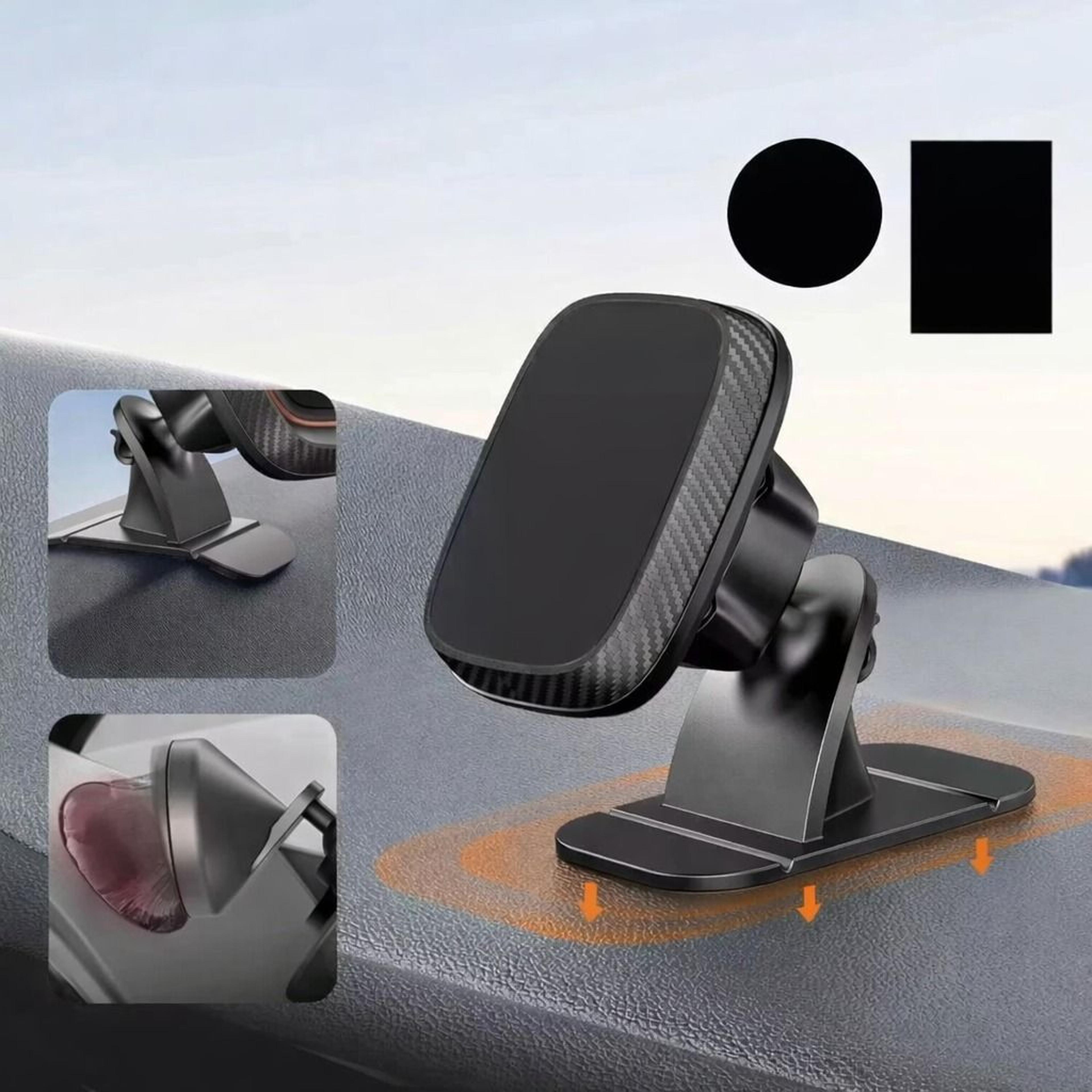 dashboard car phone holder mount, magnetic phone holder for car, degree adjustable foldable stand