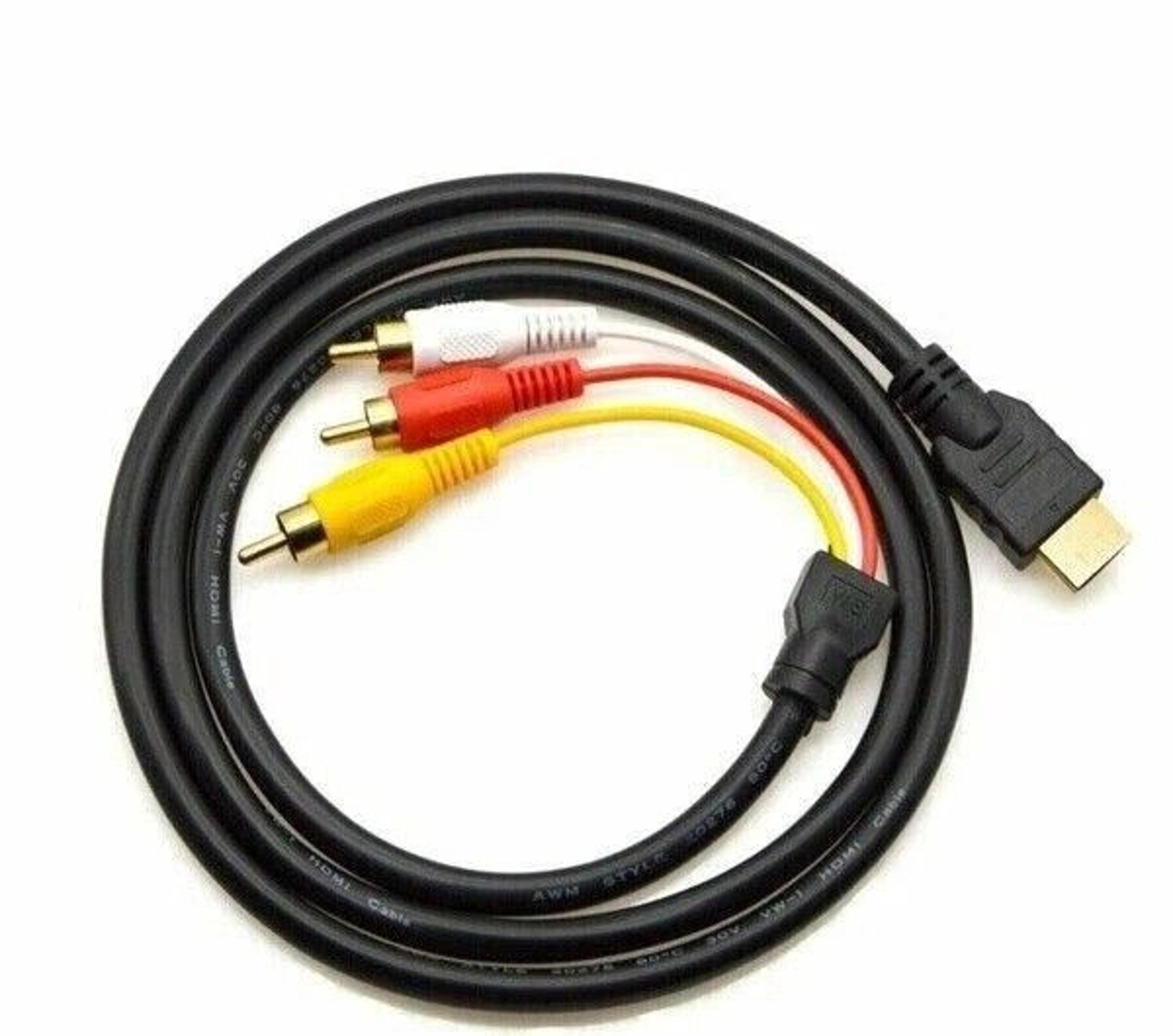 rca video audio av hdmi cable, new hdmi male to transmitter adapter, perfect for hdtv and home theater