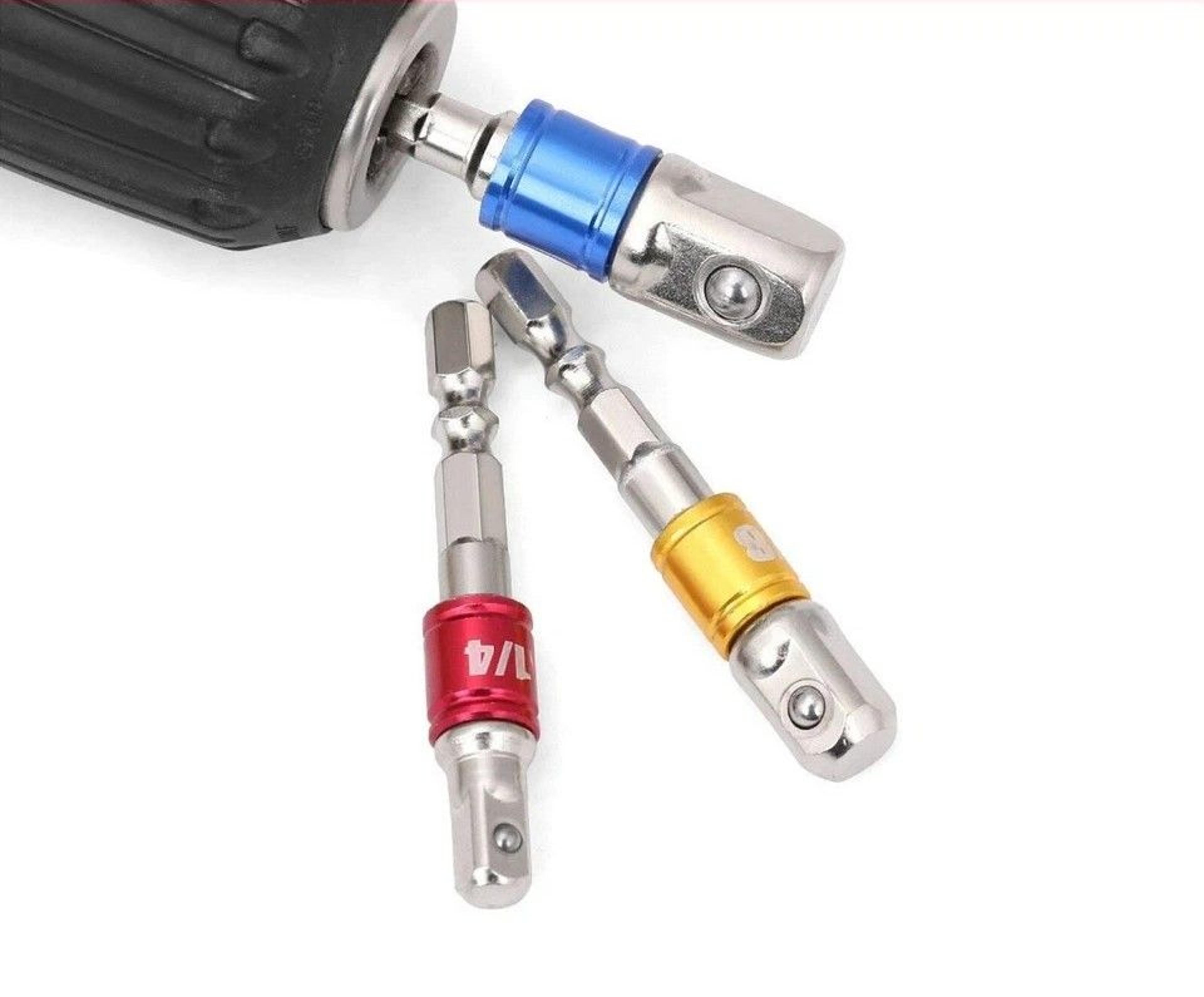 hex shank drill bits, socket adapter impact set, power extension bar for drill